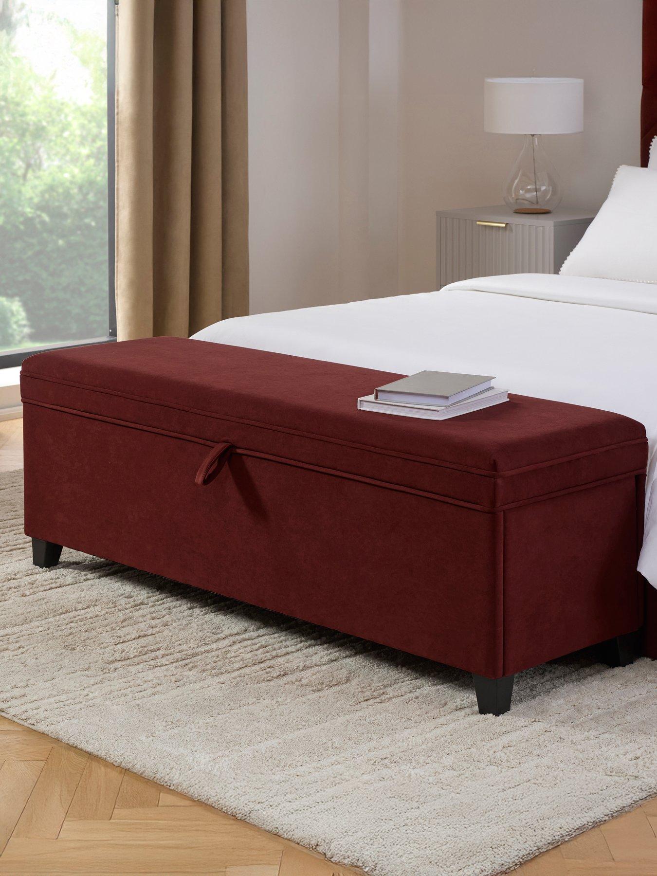  image of dusk-windermere-storage-ottoman-rust