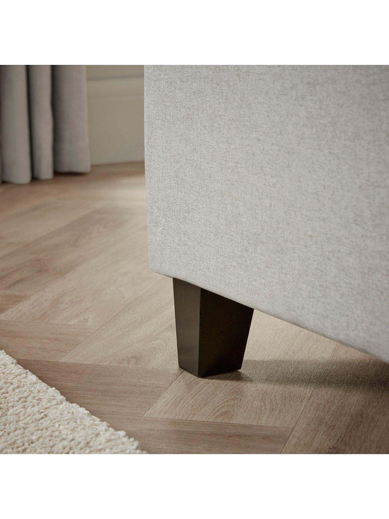 Image 6 of 7 of Dusk Middleton Button Back Storage Ottoman - Linen Natural