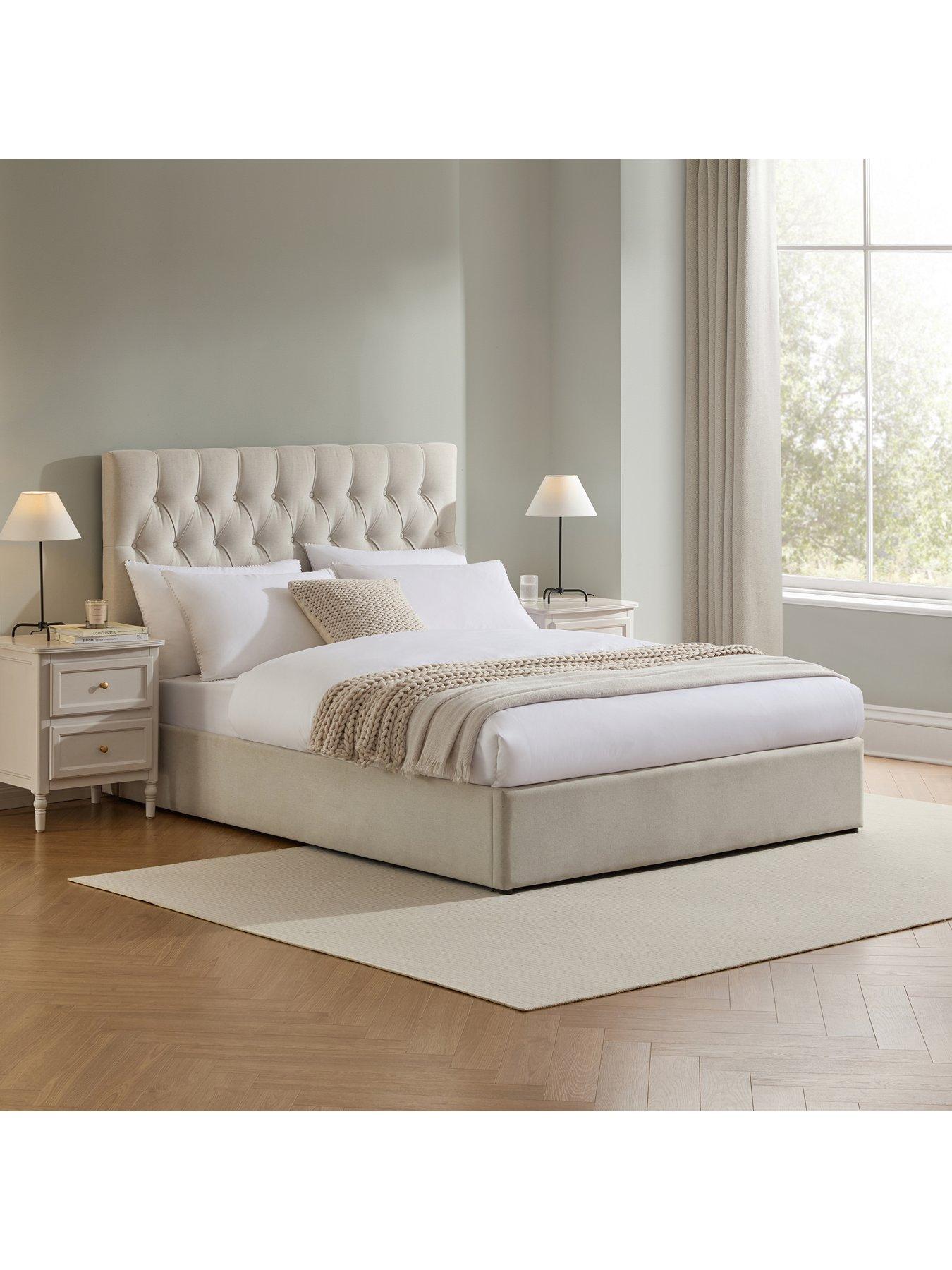 Image 3 of 7 of Dusk Middleton Natural Ottoman Storage Bed
