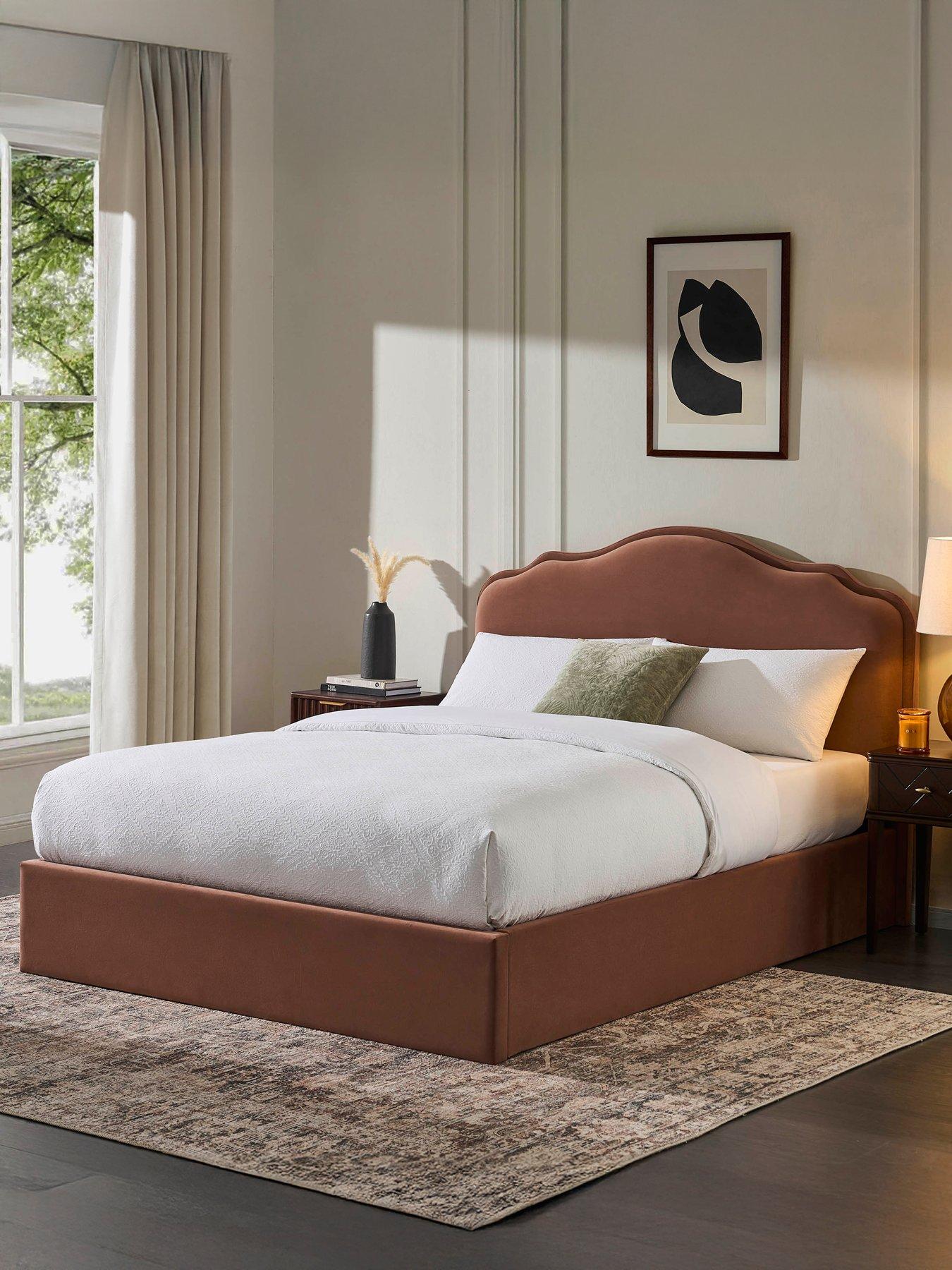 Dusk Wiltshire Mauve Ottoman Storage Bed