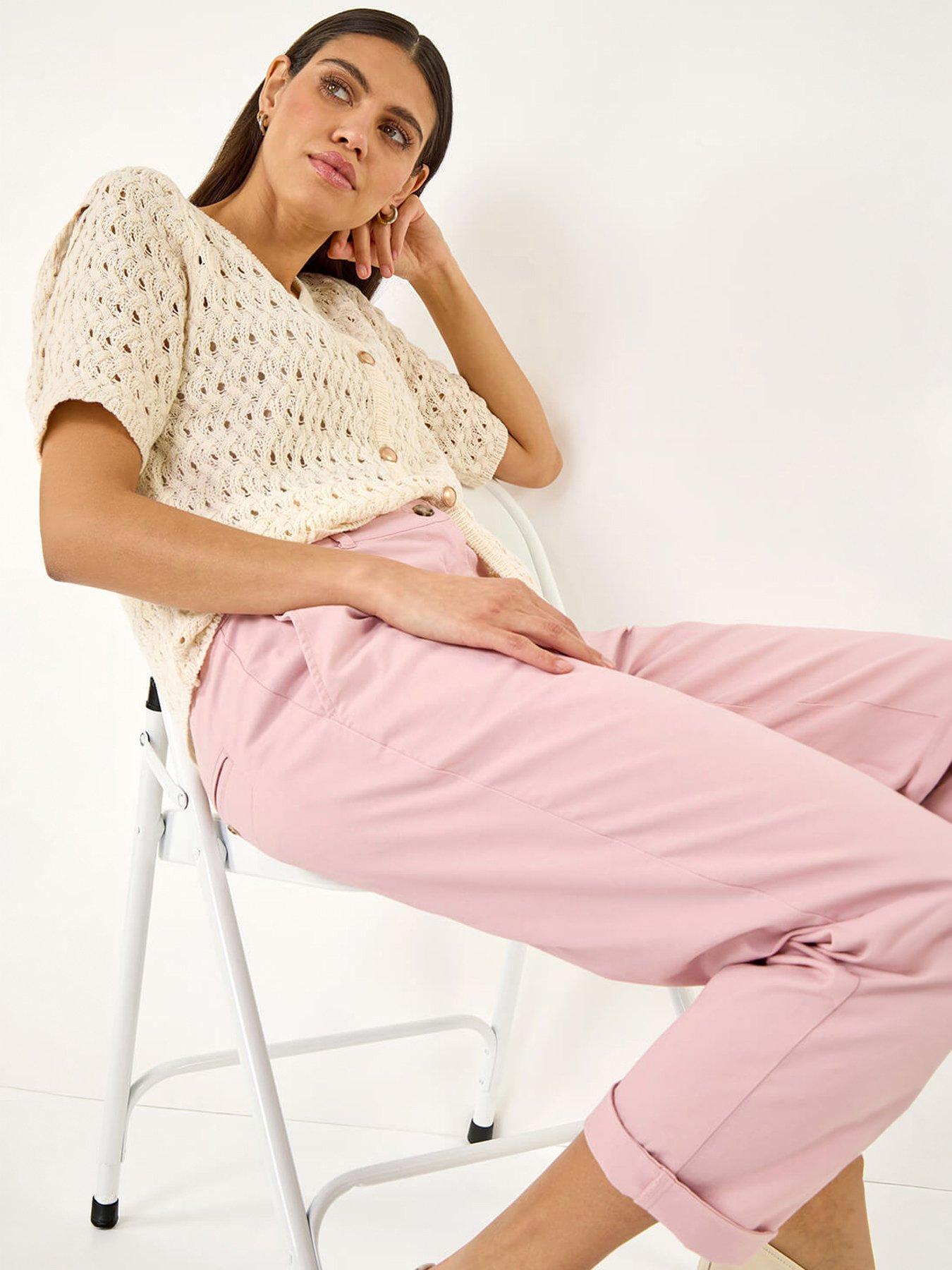  image of roman-plain-cotton-chino-trousers