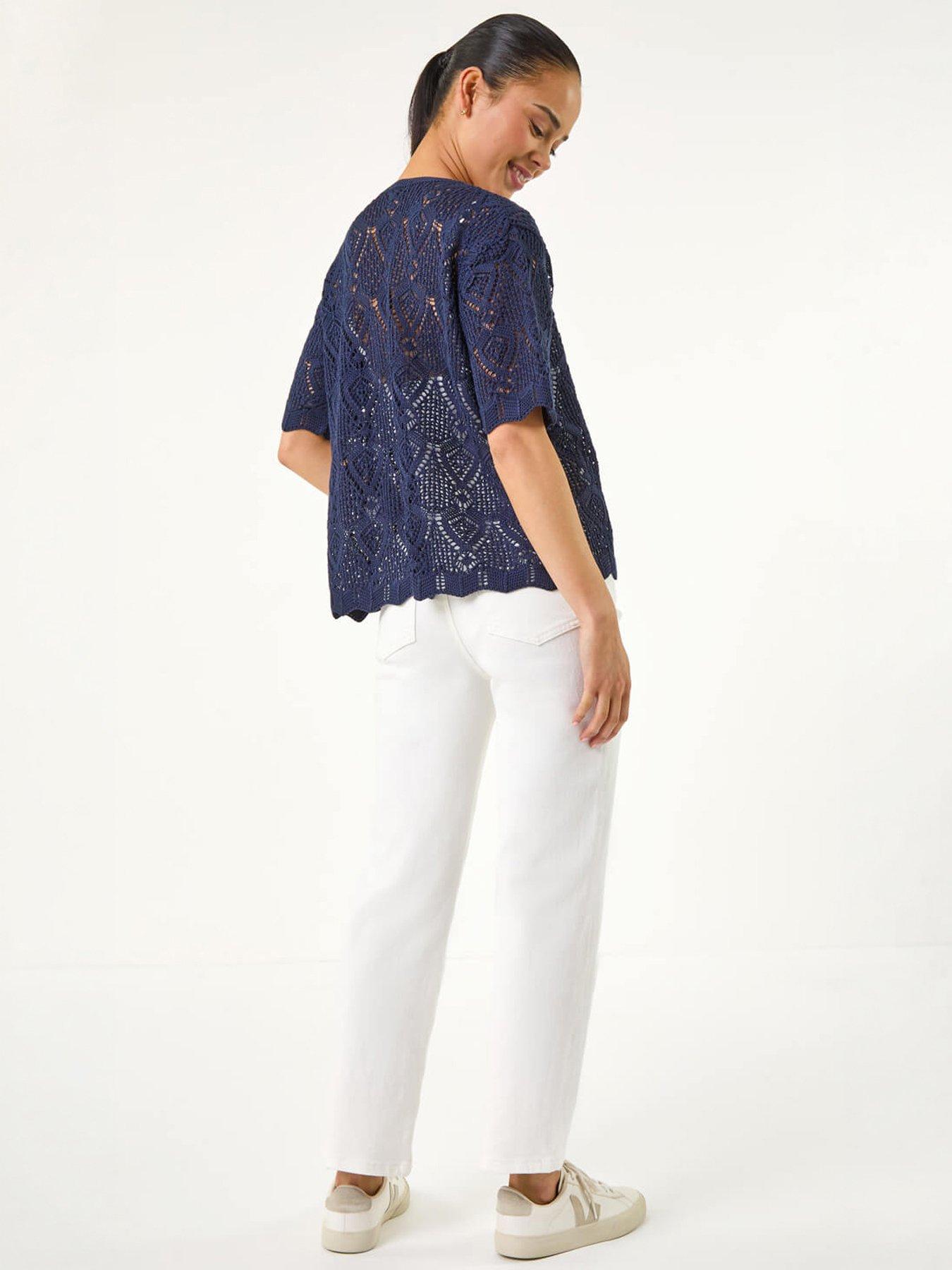 stillFront image of roman-petite-pointelle-open-cardigan