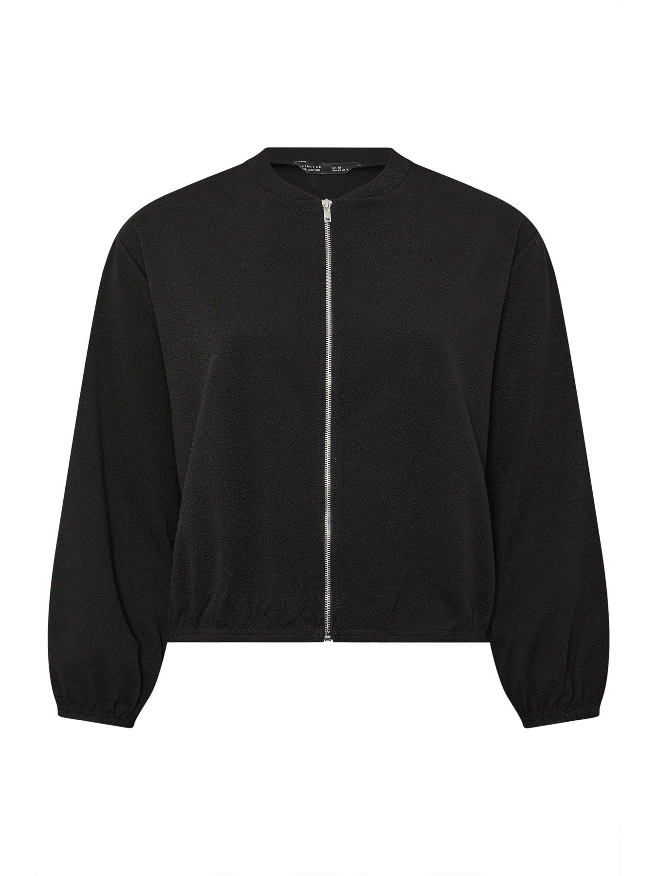 Image 6 of 6 of Yours Curve Zip Bomber Jacket