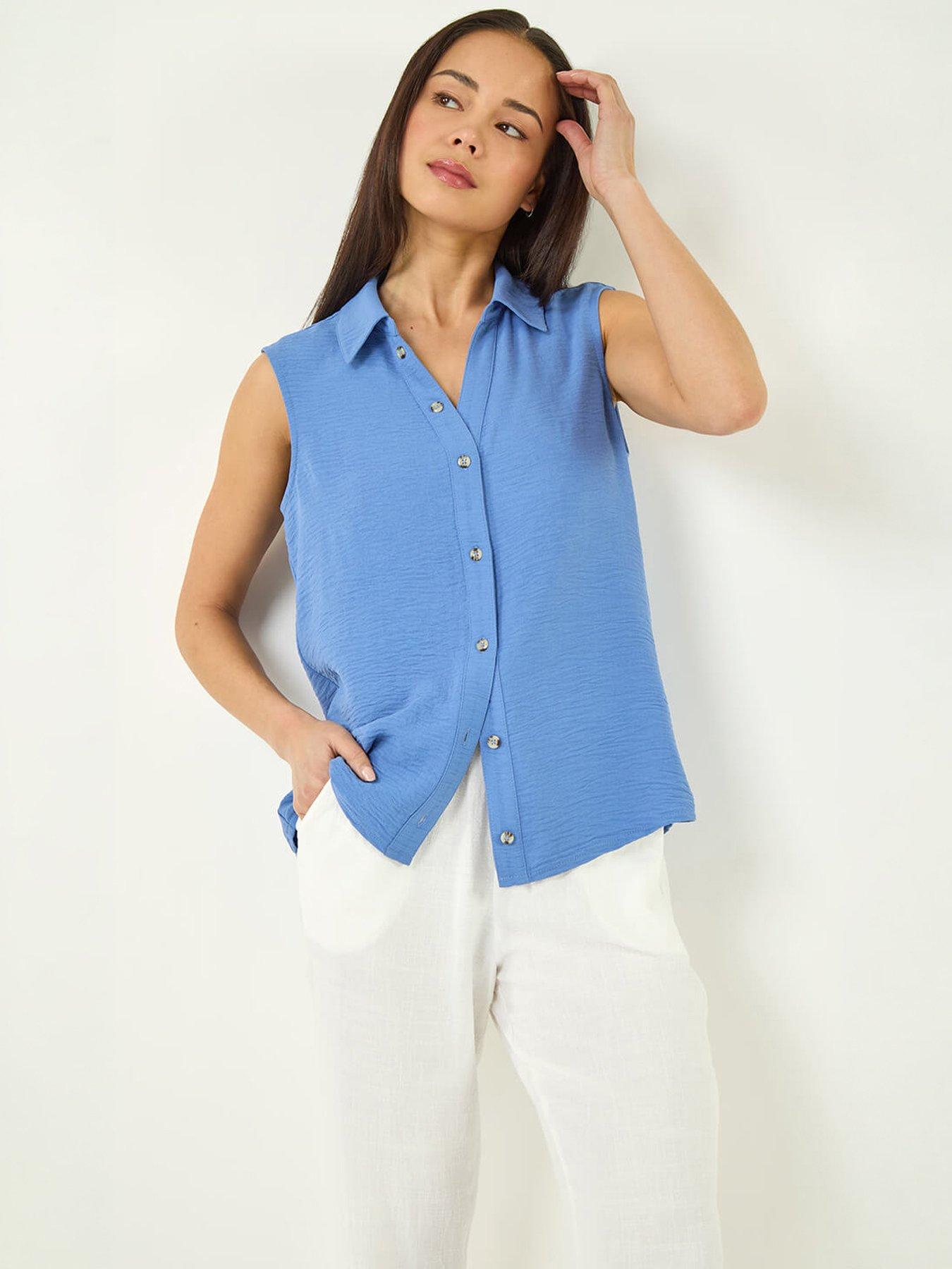 Roman Petite Button Front Blouse
