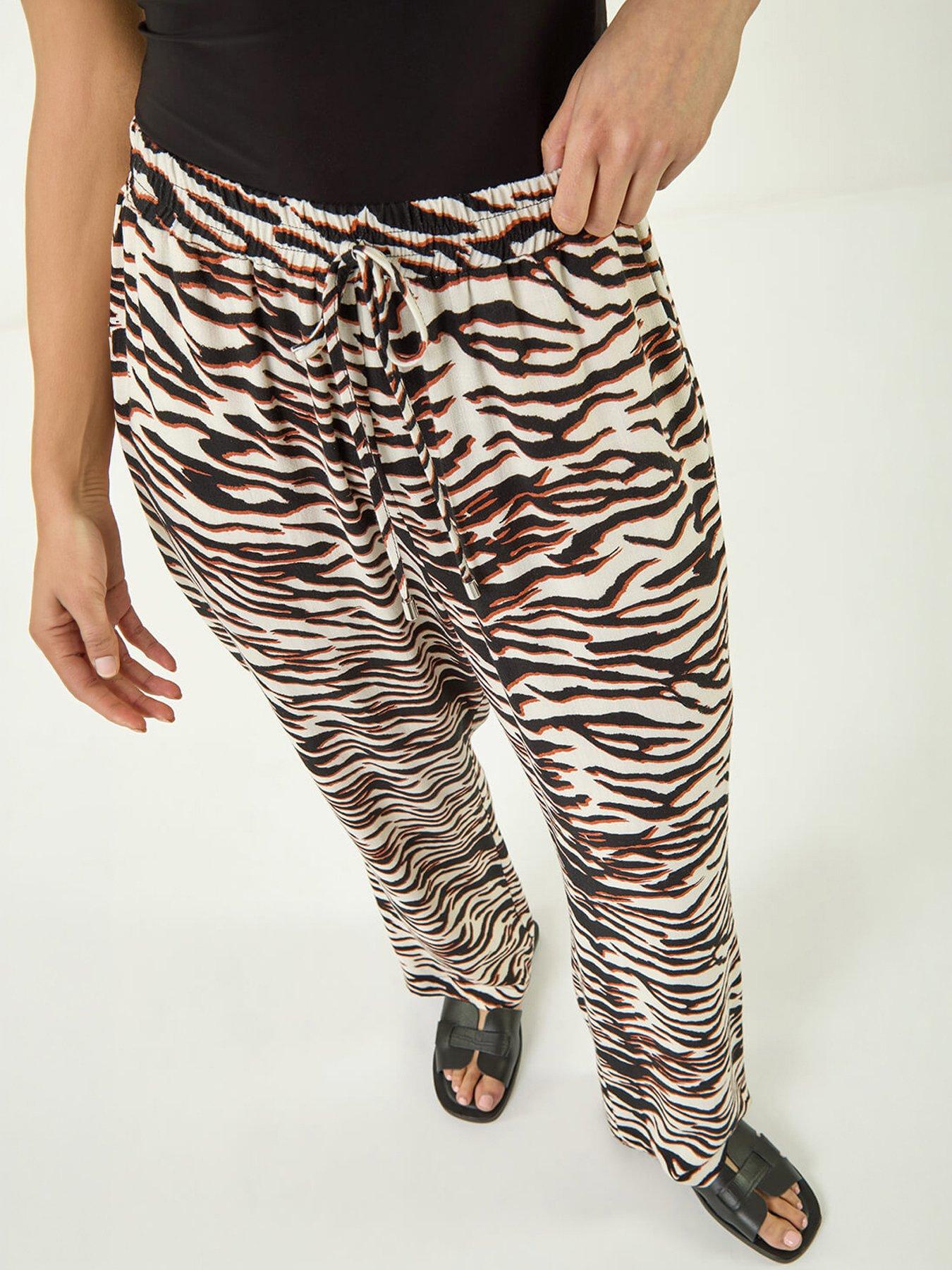 Roman Petite Zebra Print Trouser