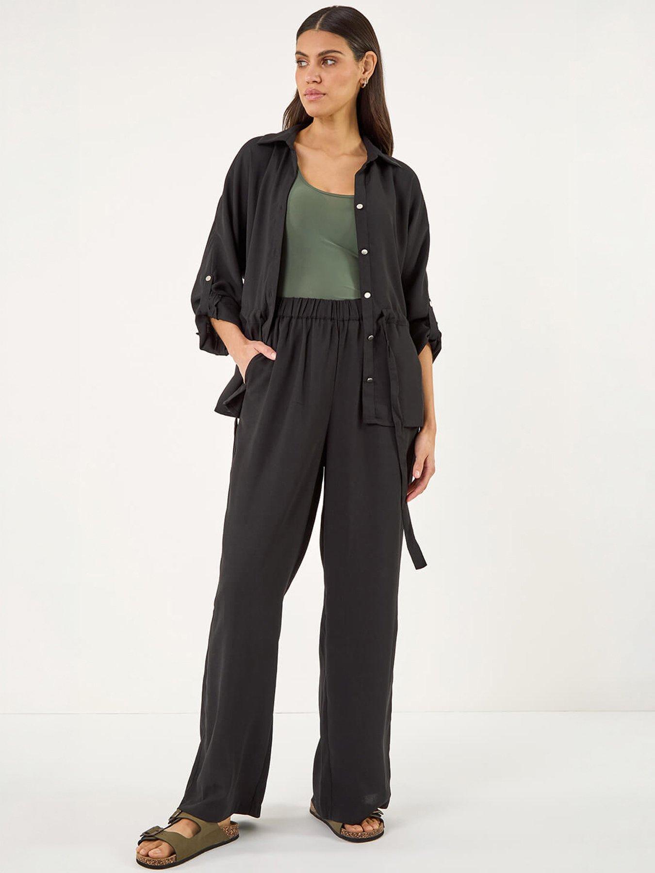 Image 3 of 5 of Roman Crepe Elasticated Waist Trouser