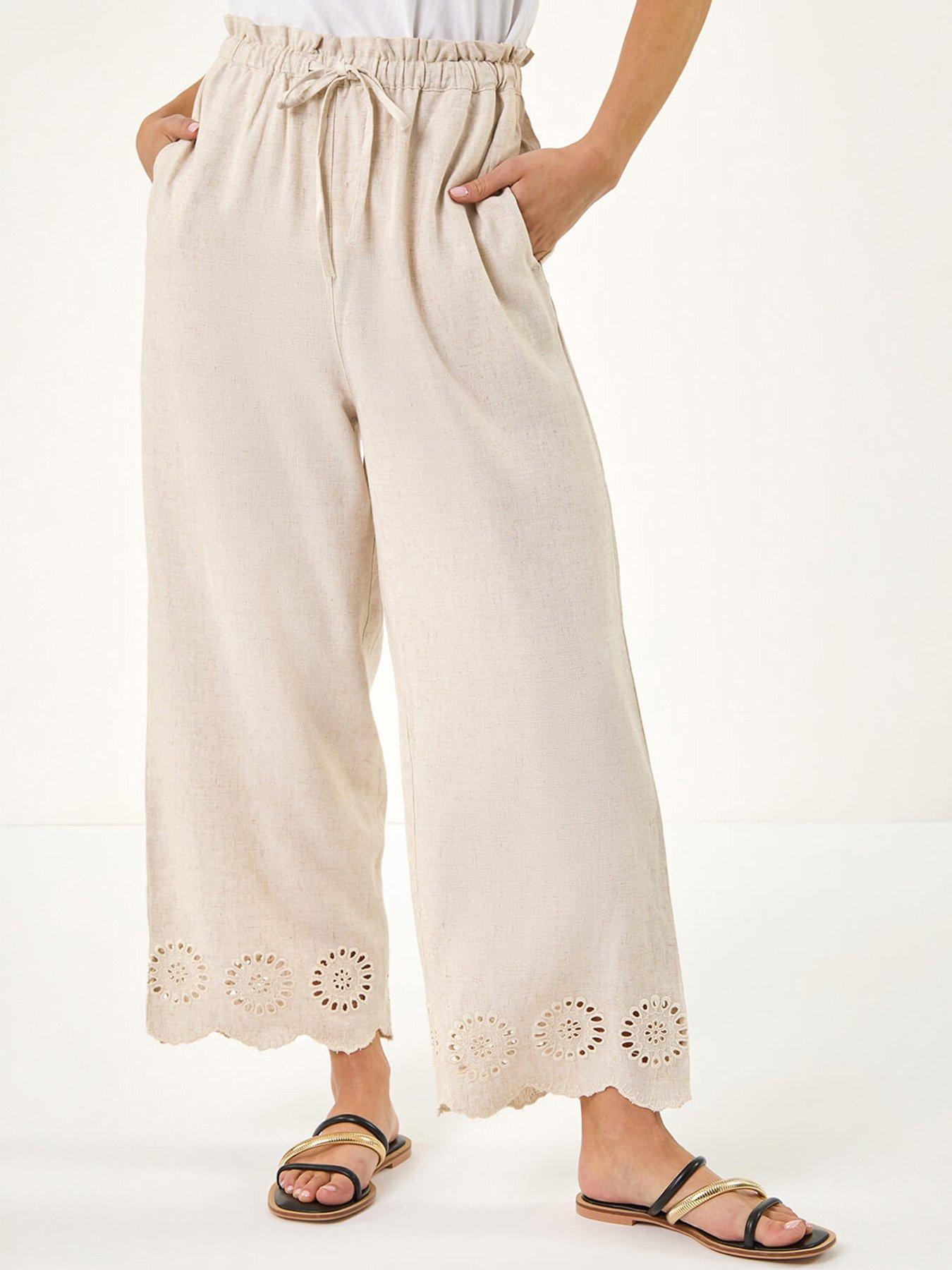 Roman Petite Embroidered Hem Trouser