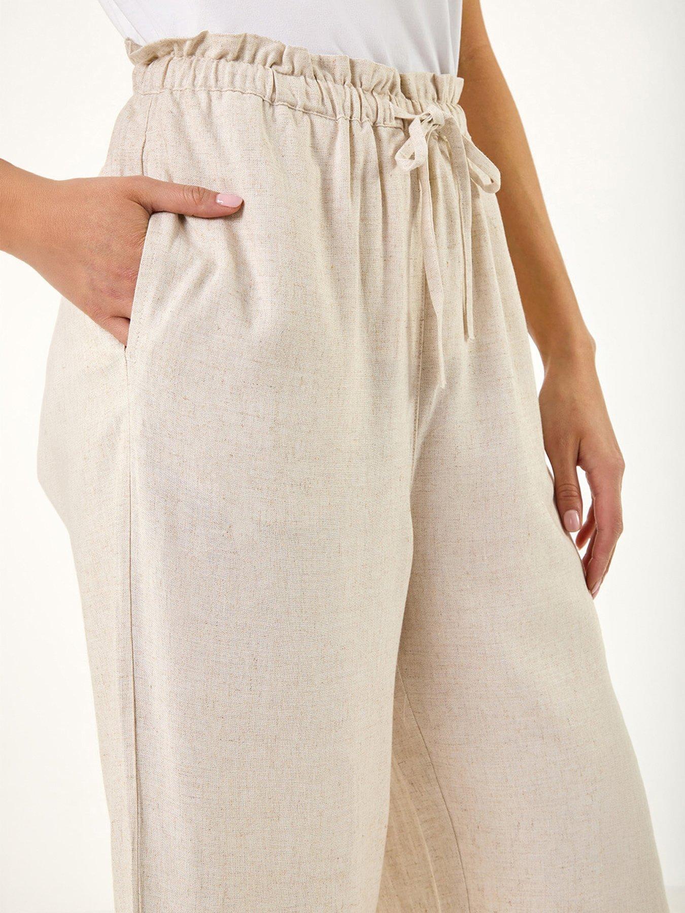 Image 4 of 5 of Roman Petite Embroidered Hem Trouser