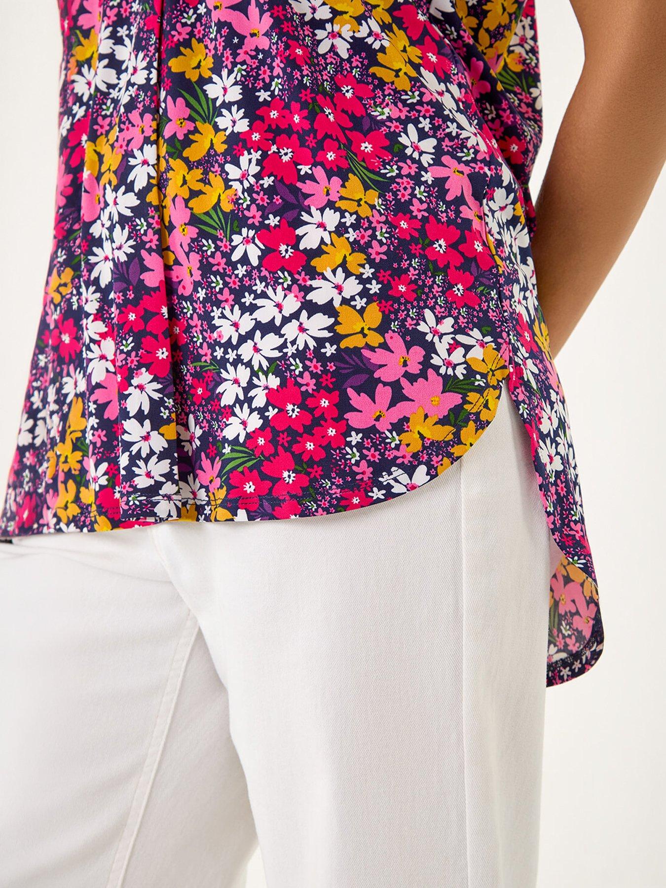 Image 2 of 5 of Roman Floral Print Stretch Shirt