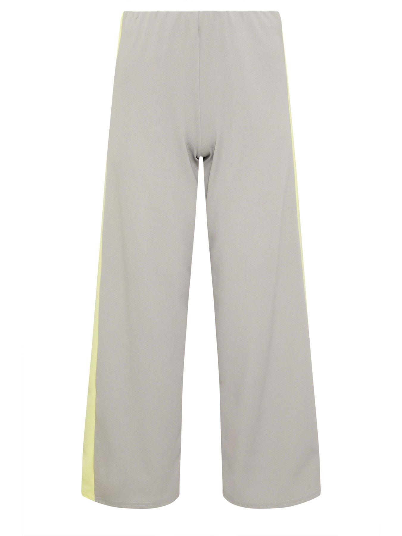 Image 5 of 5 of PixieGirl Petite Wide Leg Trousers - Grey