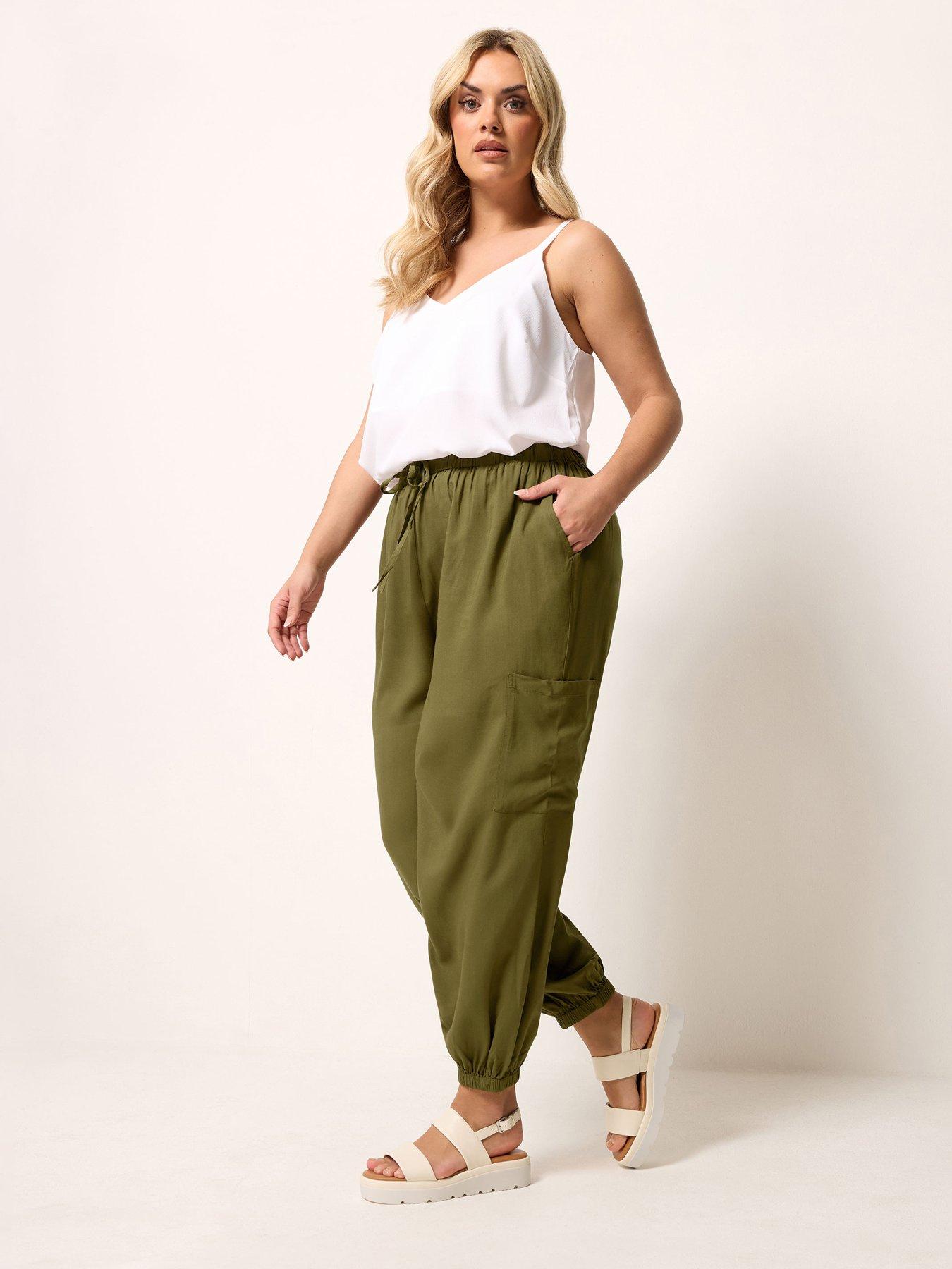  image of yours-curve-crochet-side-crop-trousers