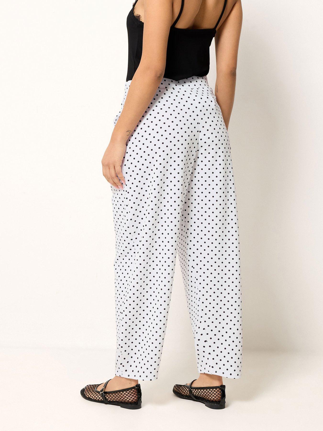 Image 2 of 4 of PixieGirl Petite Pinstripe Barrel Leg Trousers