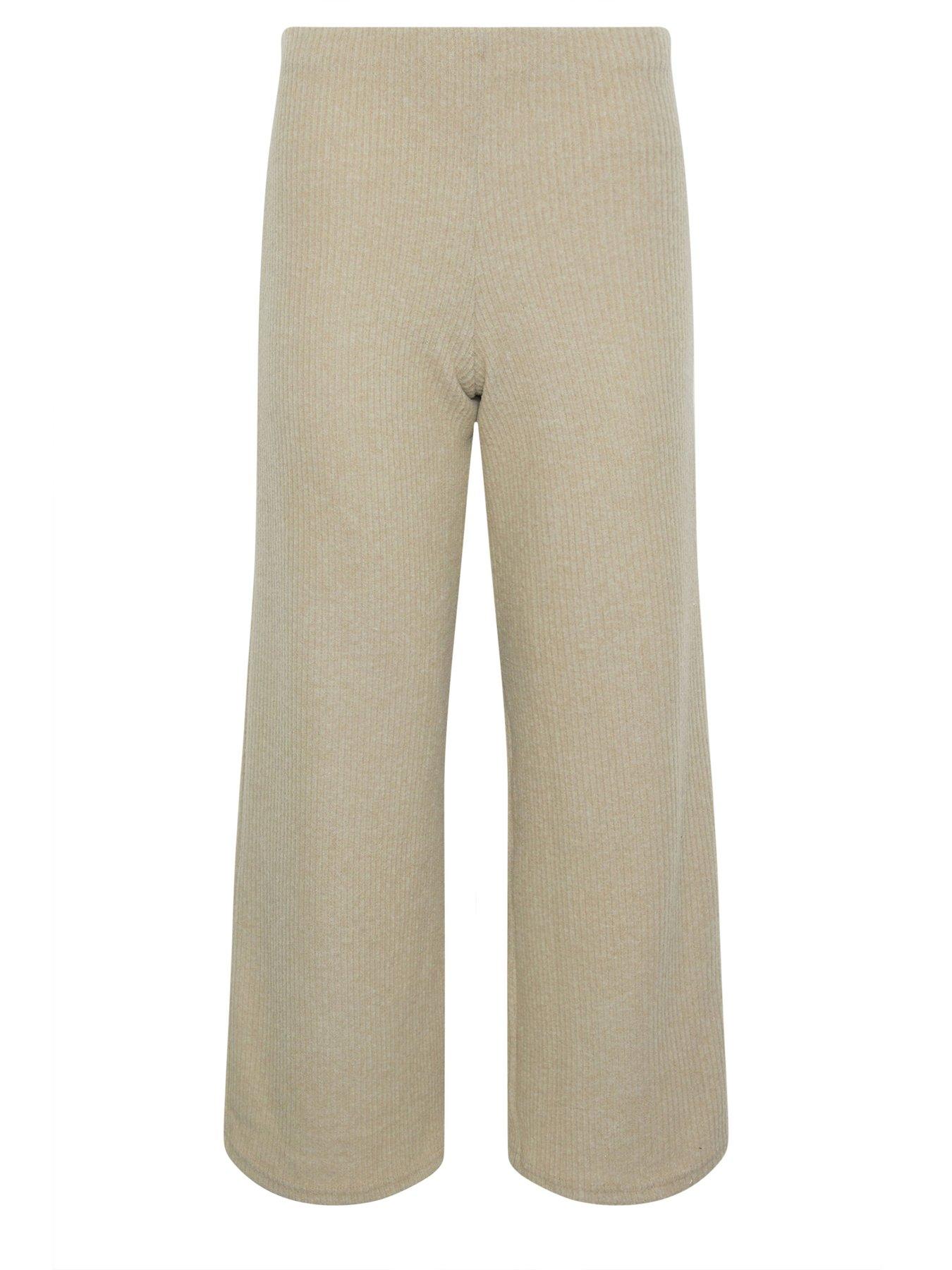 Image 5 of 5 of PixieGirl Petite Soft Touch Wide Leg Trousers - Green