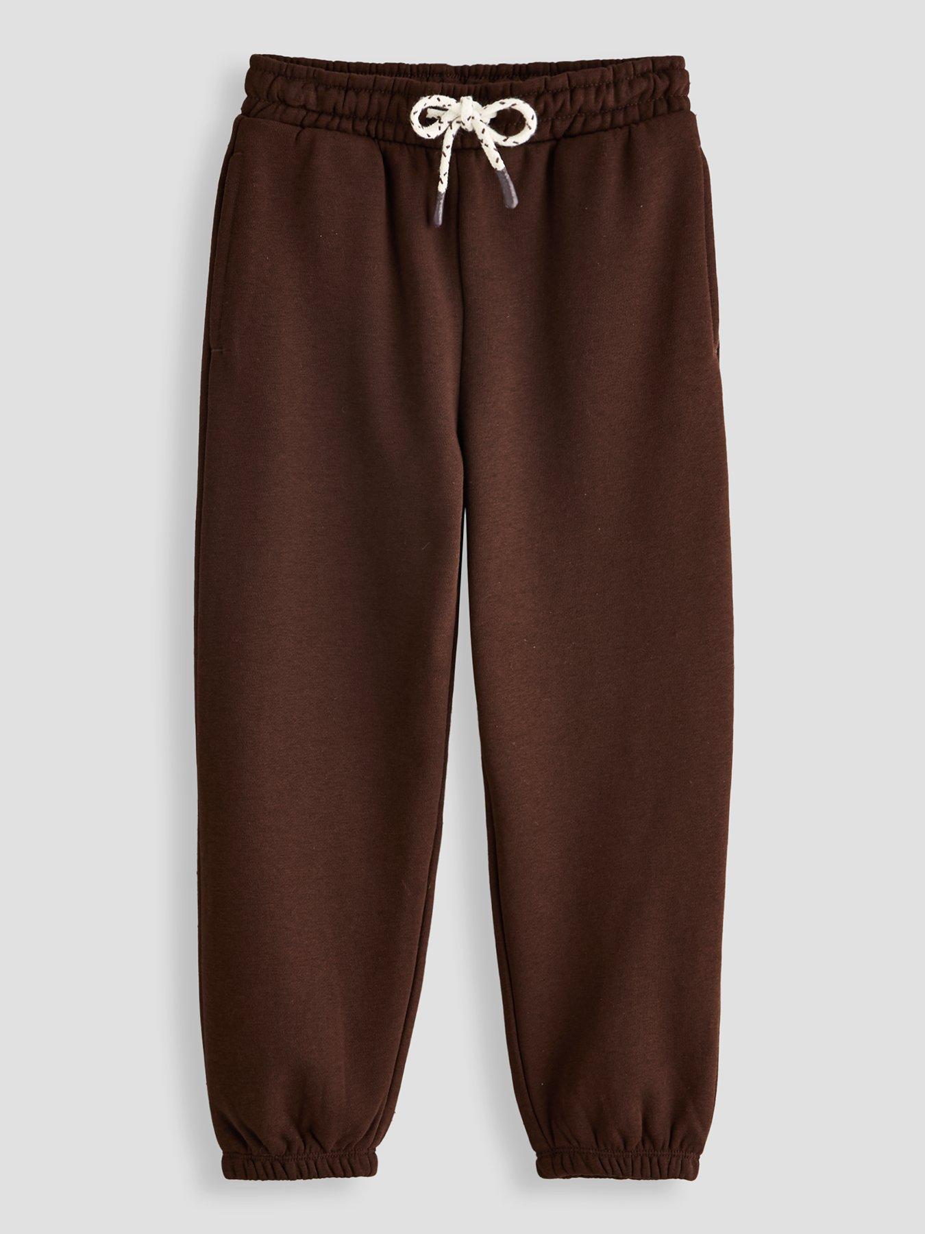 Image 1 of 5 of The Very Collection Boys Cotton Rich Basic Joggers - Brown