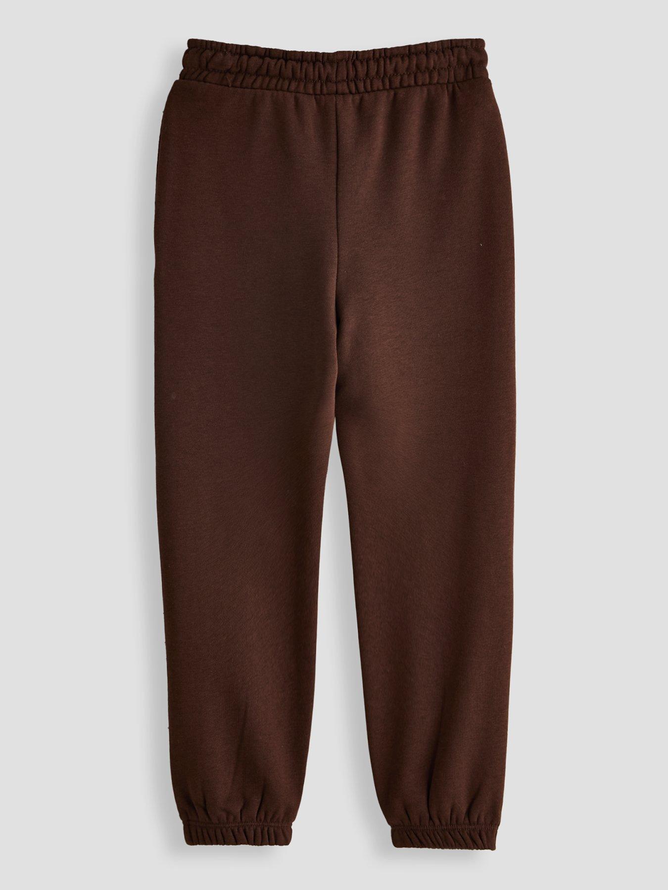 Image 2 of 5 of The Very Collection Boys Cotton Rich Basic Joggers - Brown