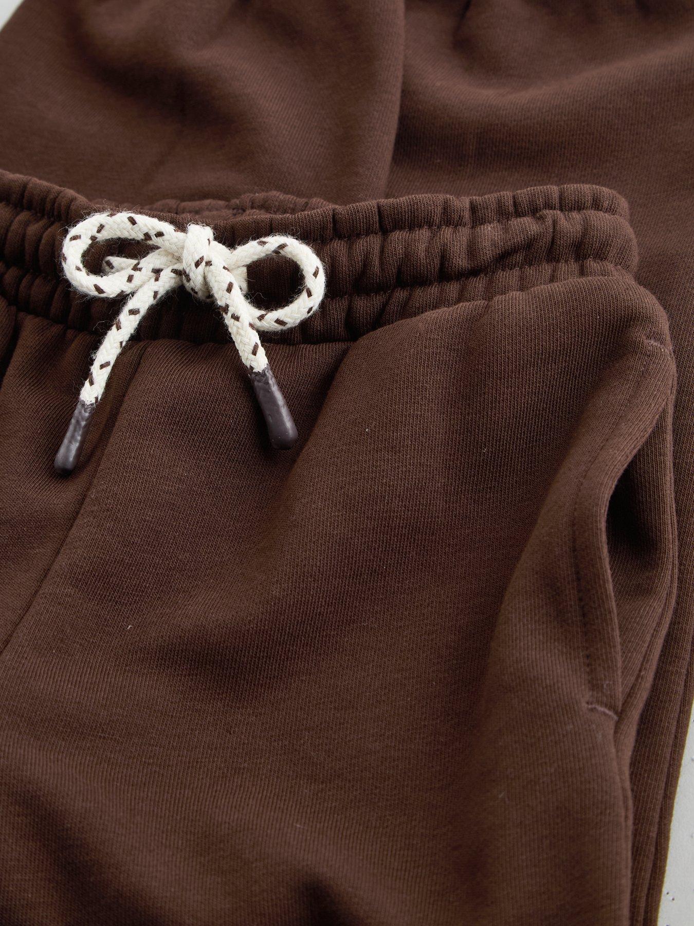 Image 3 of 5 of The Very Collection Boys Cotton Rich Basic Joggers - Brown