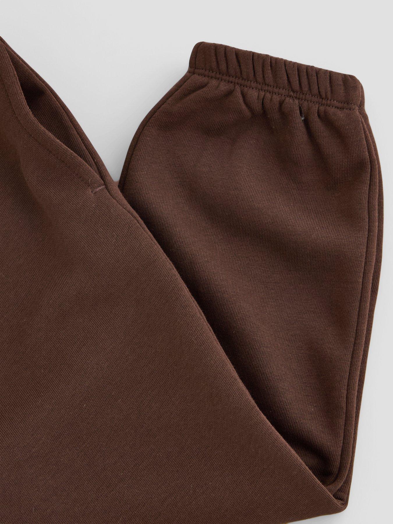 Image 4 of 5 of The Very Collection Boys Cotton Rich Basic Joggers - Brown