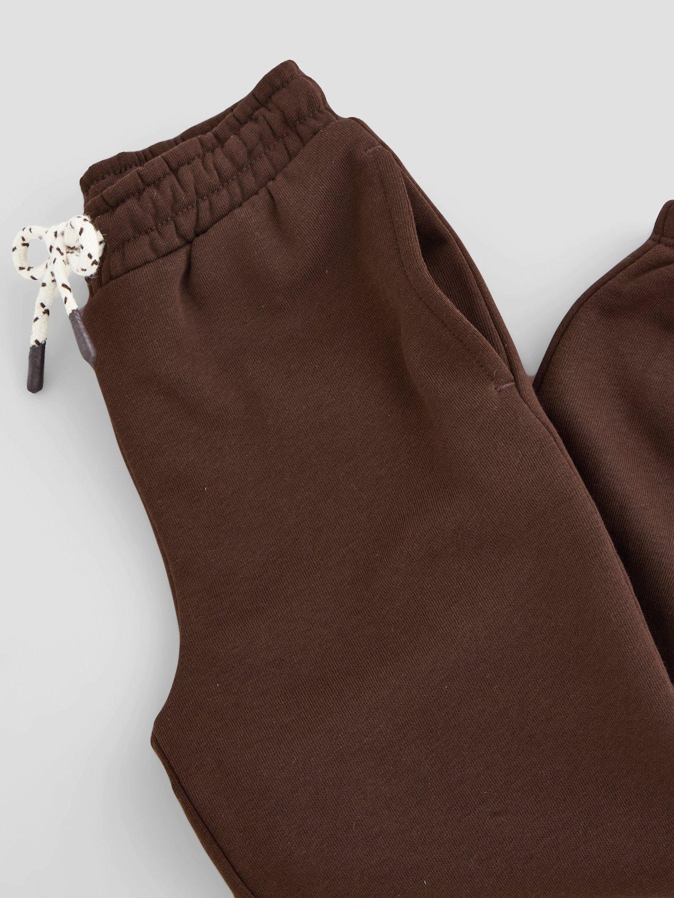 Image 5 of 5 of The Very Collection Boys Cotton Rich Basic Joggers - Brown