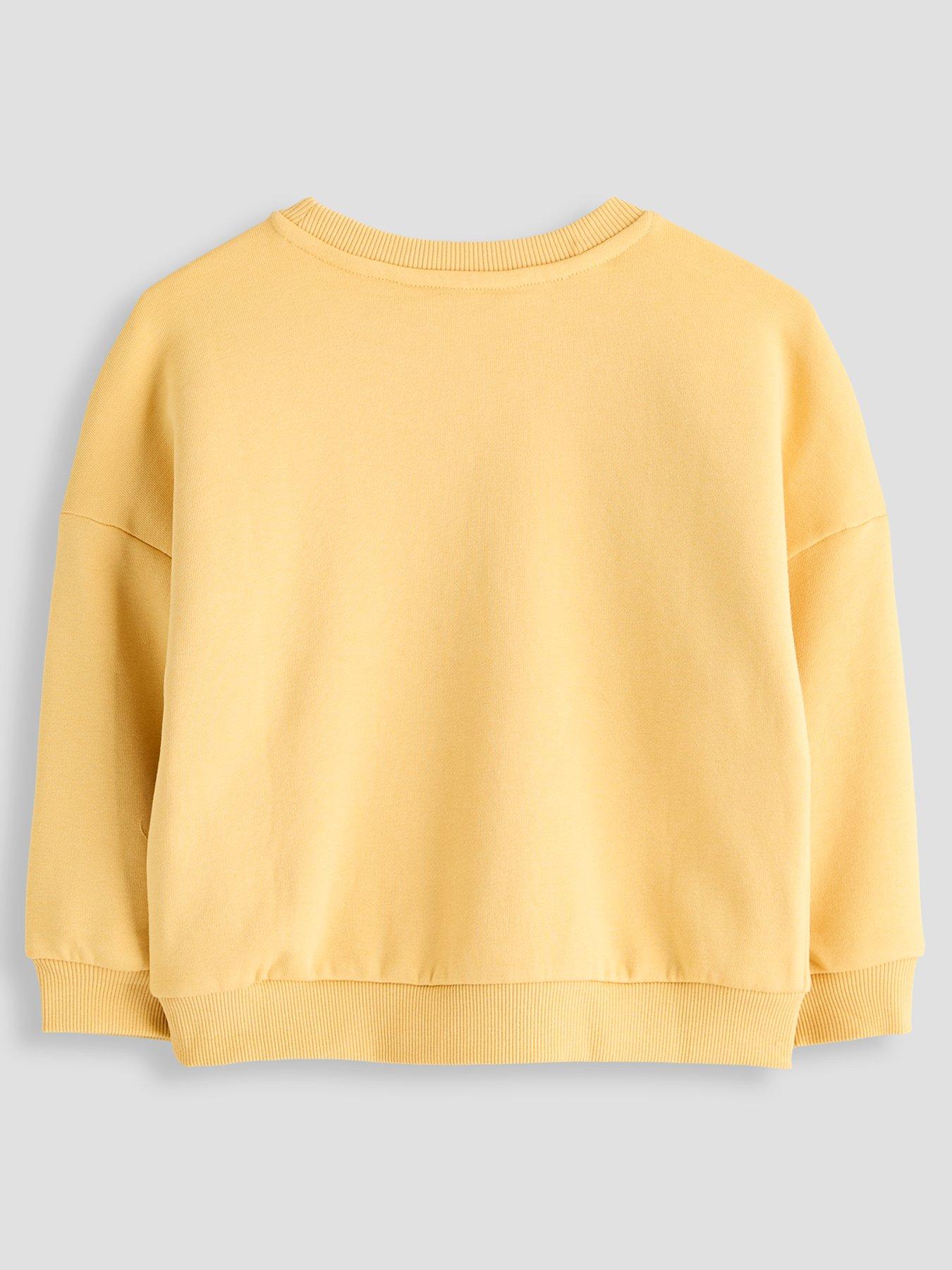 Image 2 of 5 of The Very Collection Boys' Cotton Rich Bear Tractor Sweatshirt (9 months - 7 years) - Yellow