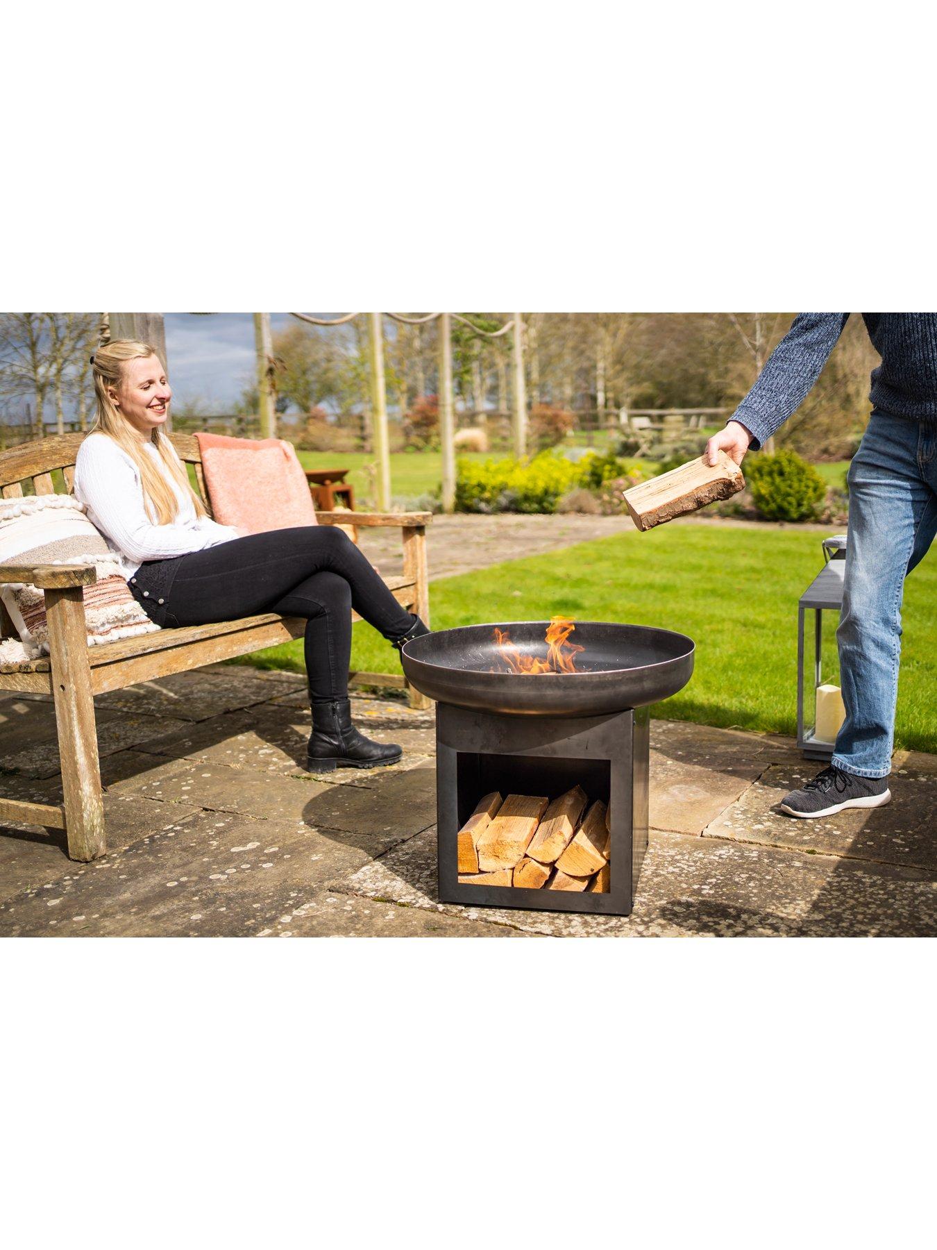  image of smart-garden-laguna-fire-bowl-log-store