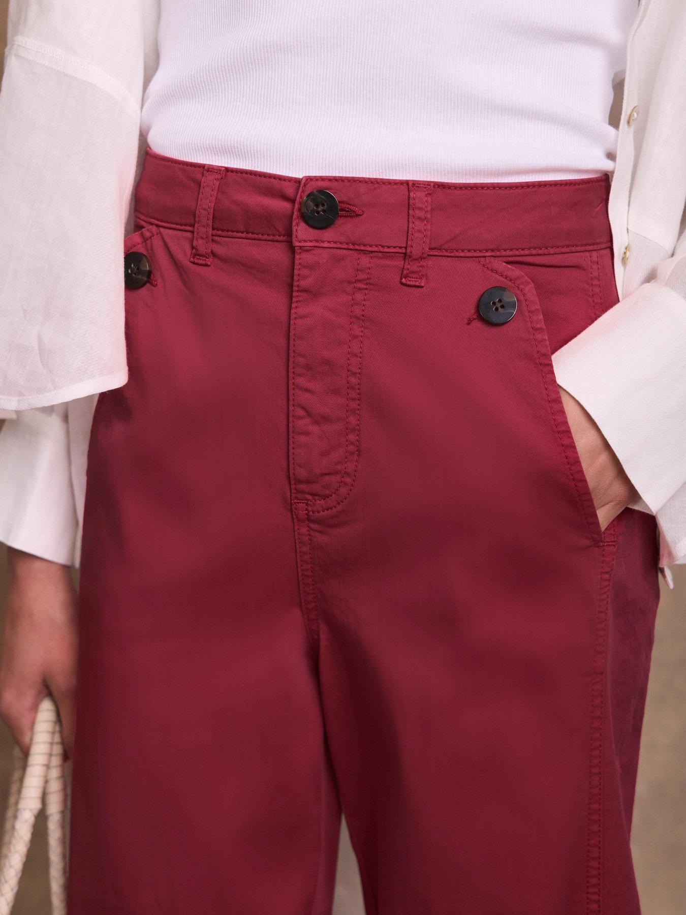  image of mint-velvet-red-washed-barrel-chino