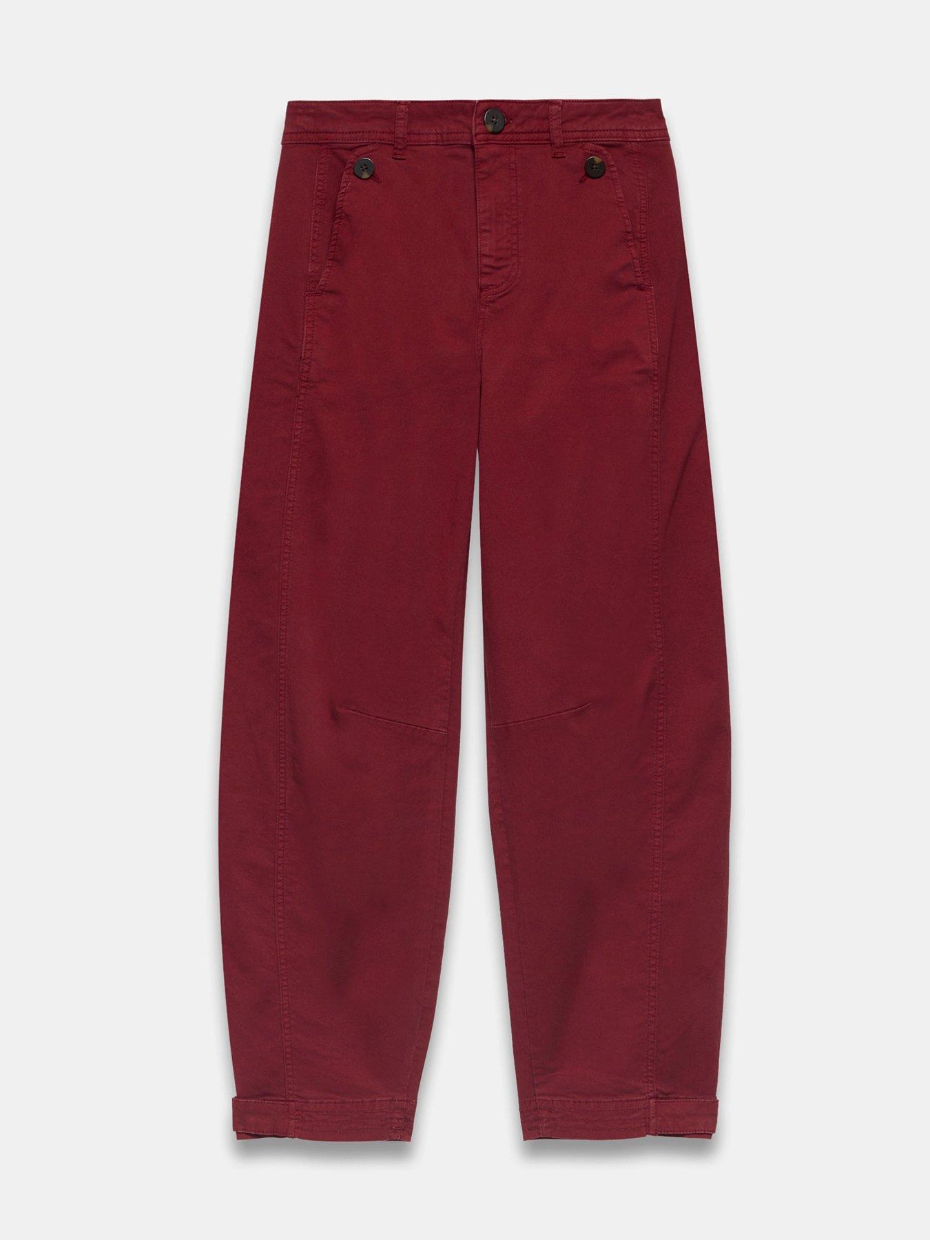  image of mint-velvet-red-washed-barrel-chino