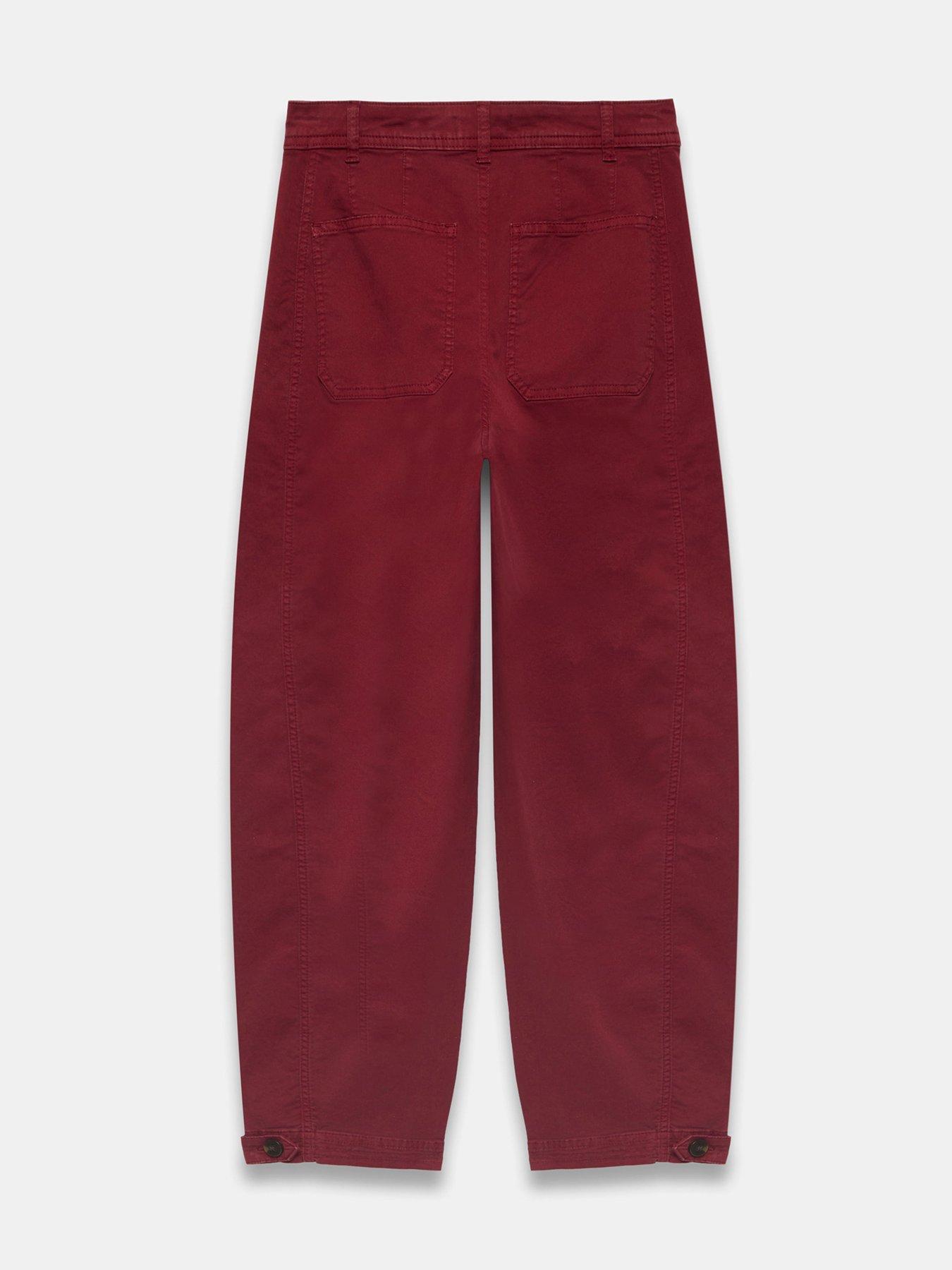  image of mint-velvet-red-washed-barrel-chino