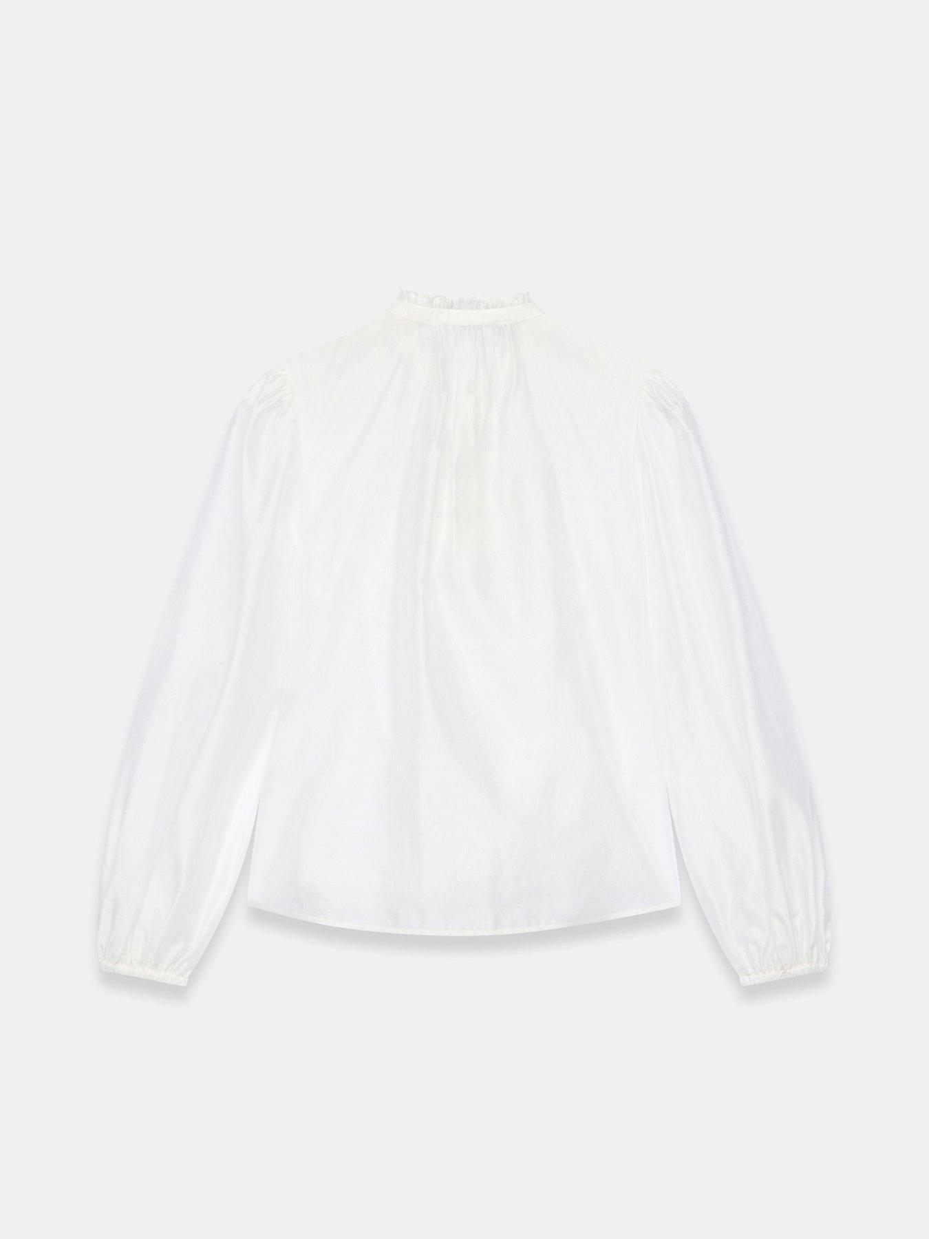Image 6 of 6 of Mint Velvet Ivory Texture Cutwork Blouse