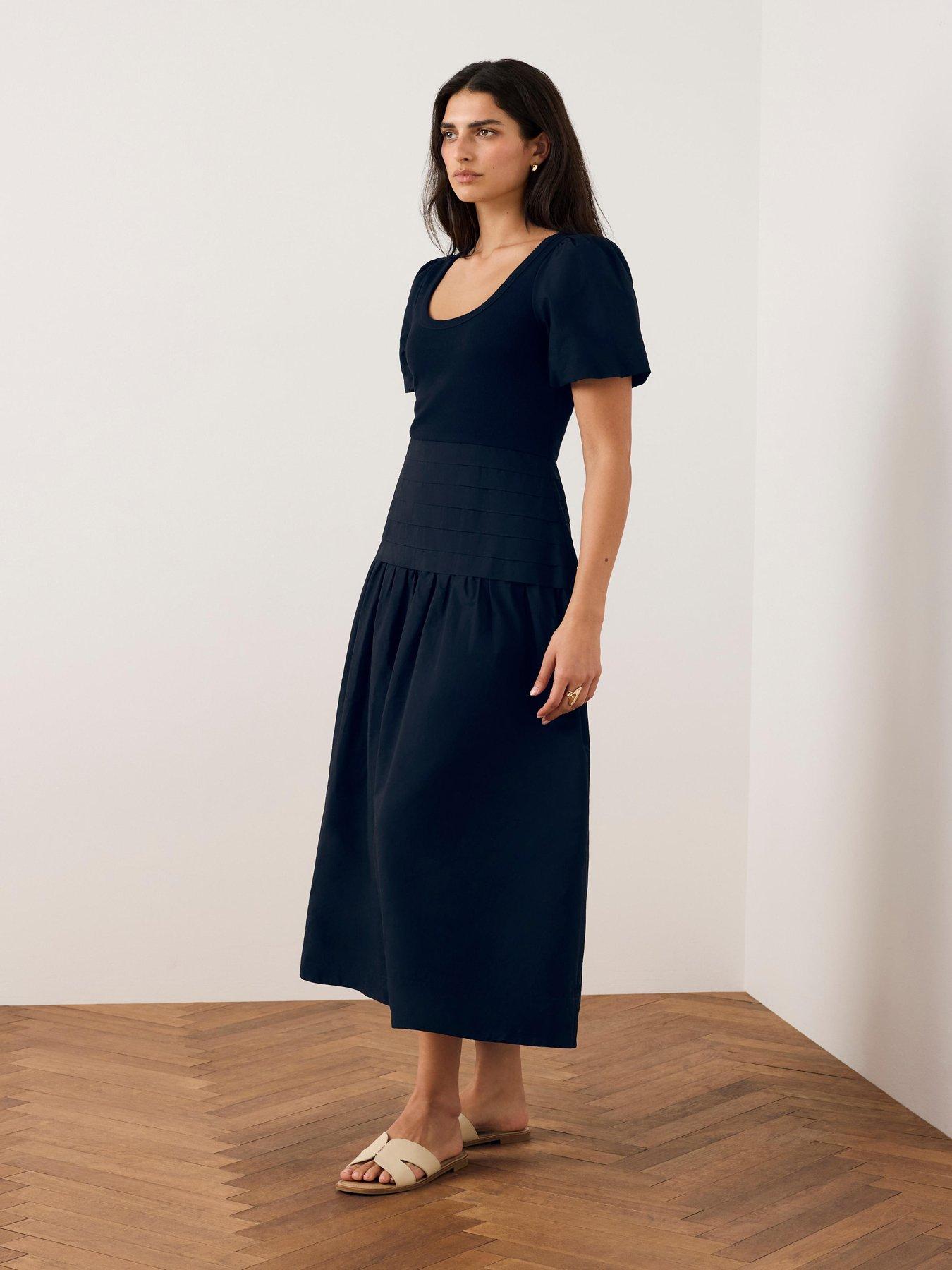 Mint Velvet Ink Woven Mix Maxi Dress