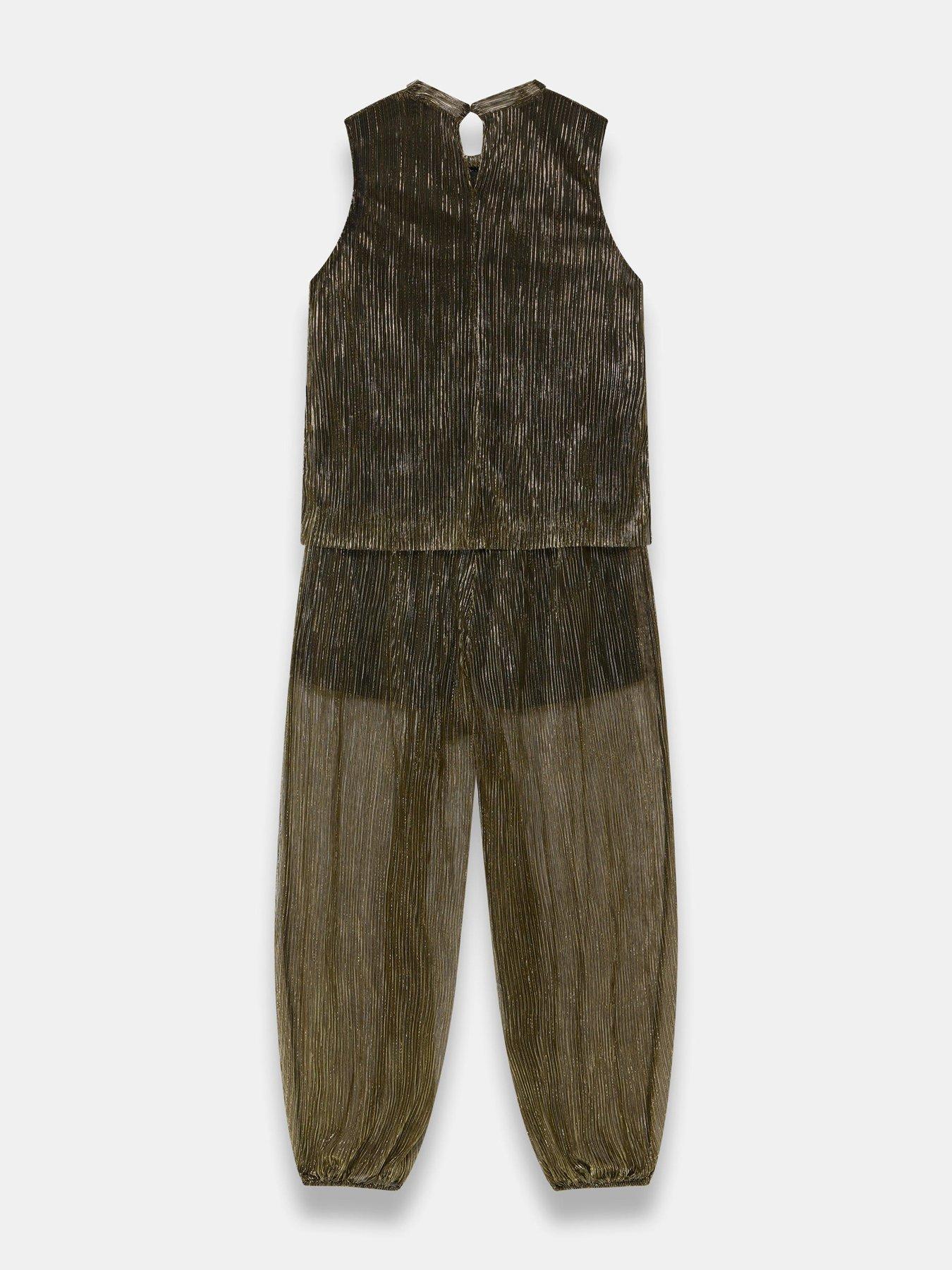 Image 6 of 6 of Mint Velvet Gold Balloon Trouser Set