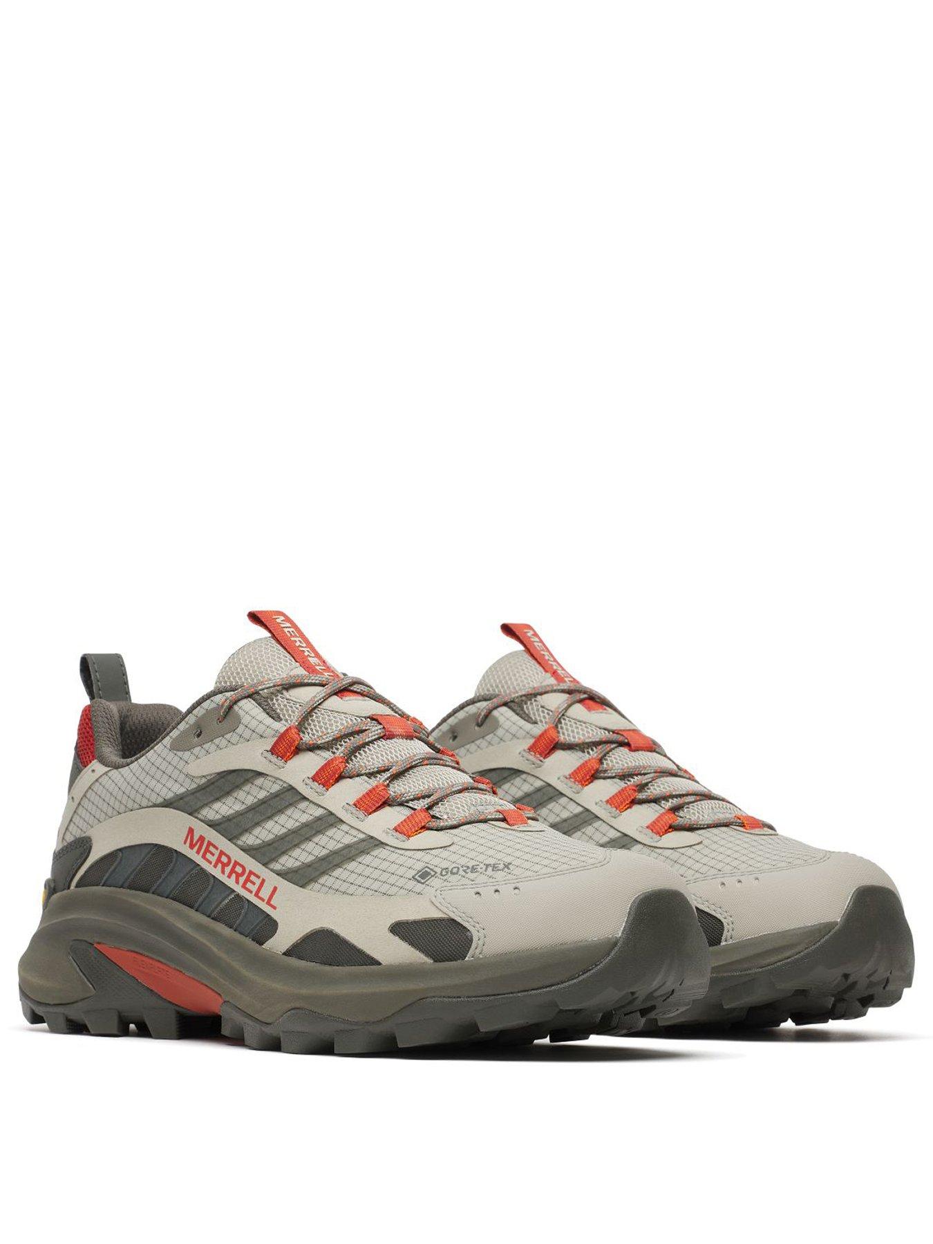 Image 2 of 5 of Merrell Mens Moab Speed 2 Goretex Hiking Shoes - Grey/red