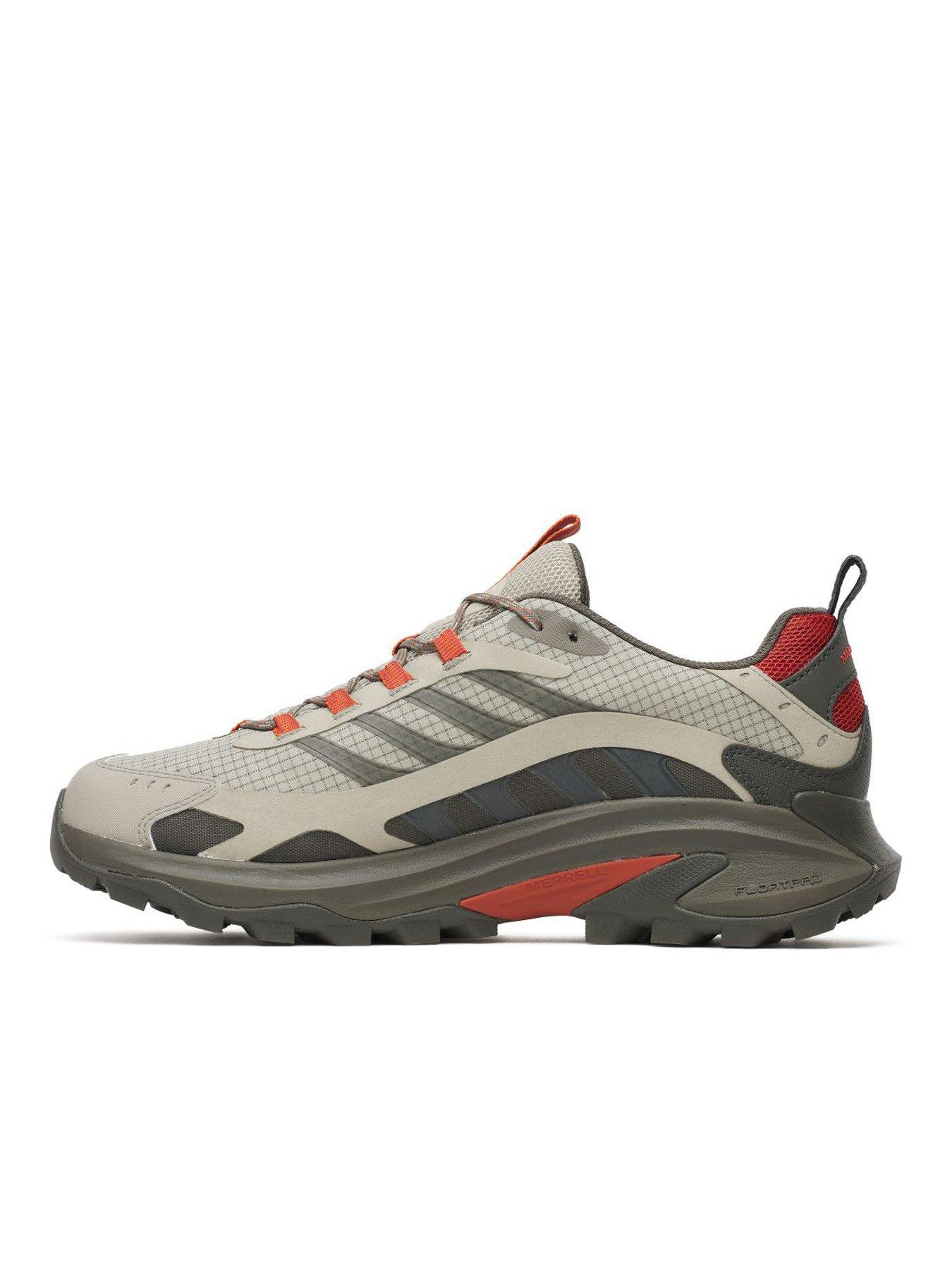 Image 4 of 5 of Merrell Mens Moab Speed 2 Goretex Hiking Shoes - Grey/red