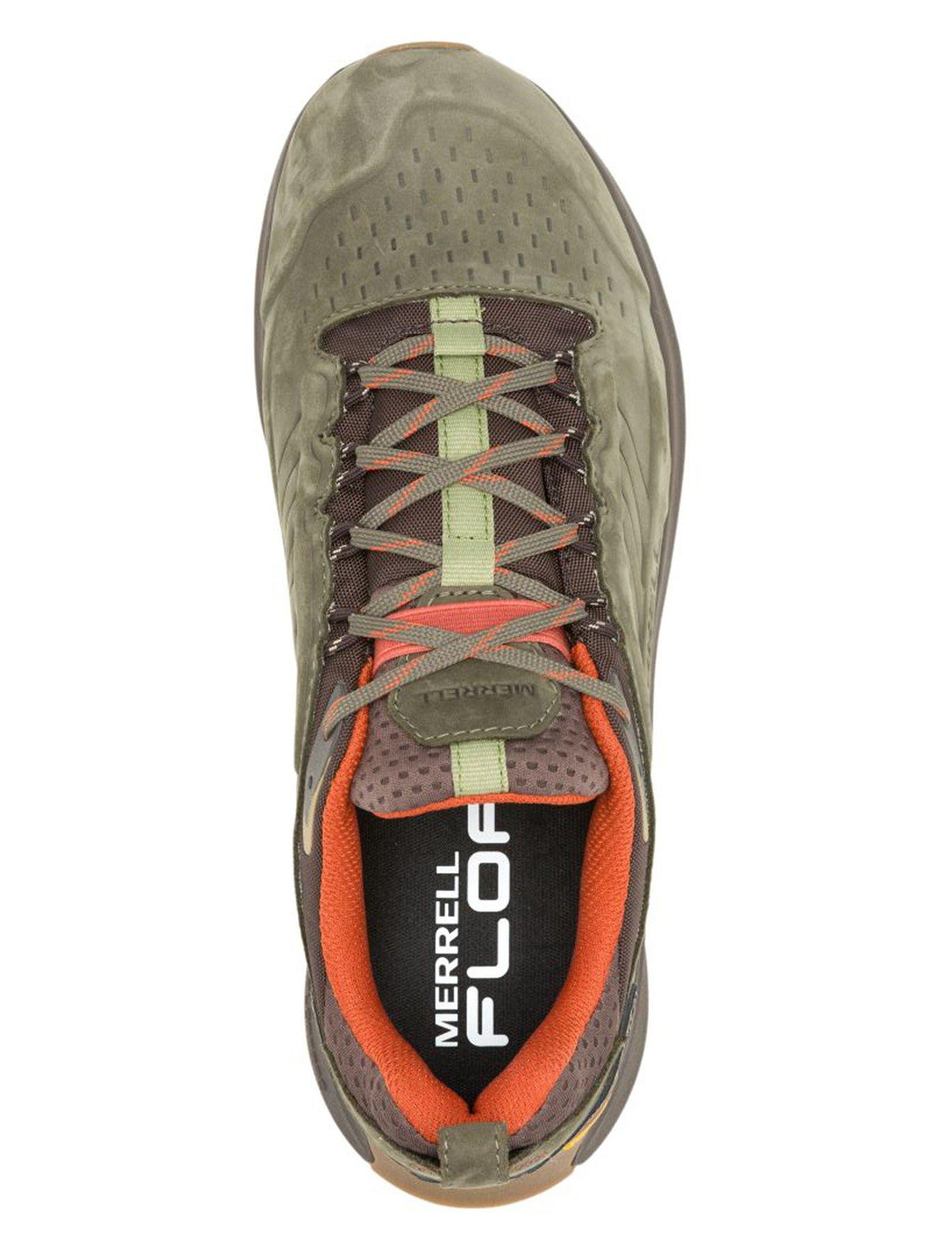 Image 4 of 6 of Merrell Mens Moab Speed 2 Waterproof Leather Vibram Hiking Shoes - Green