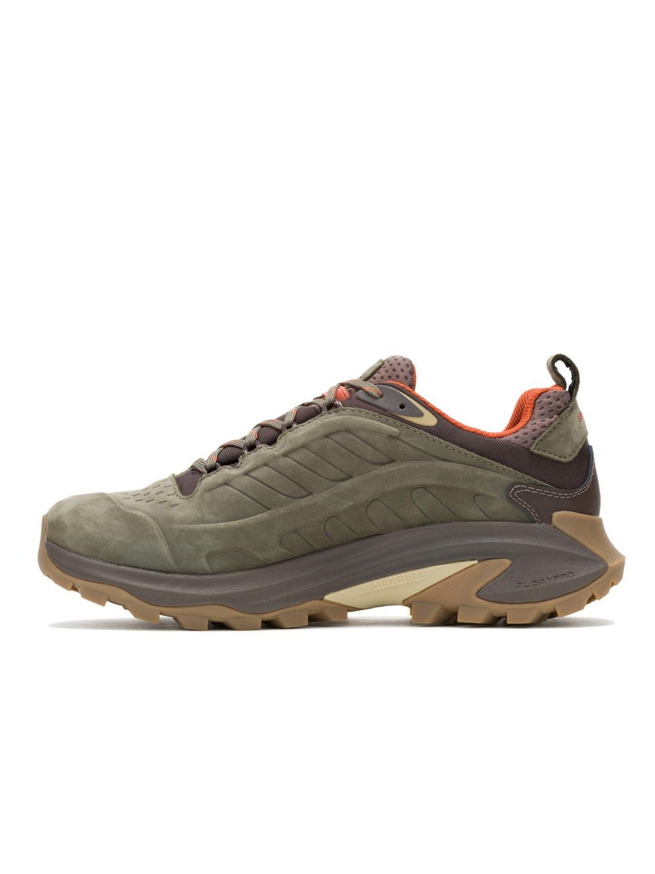 Image 6 of 6 of Merrell Mens Moab Speed 2 Waterproof Leather Vibram Hiking Shoes - Green