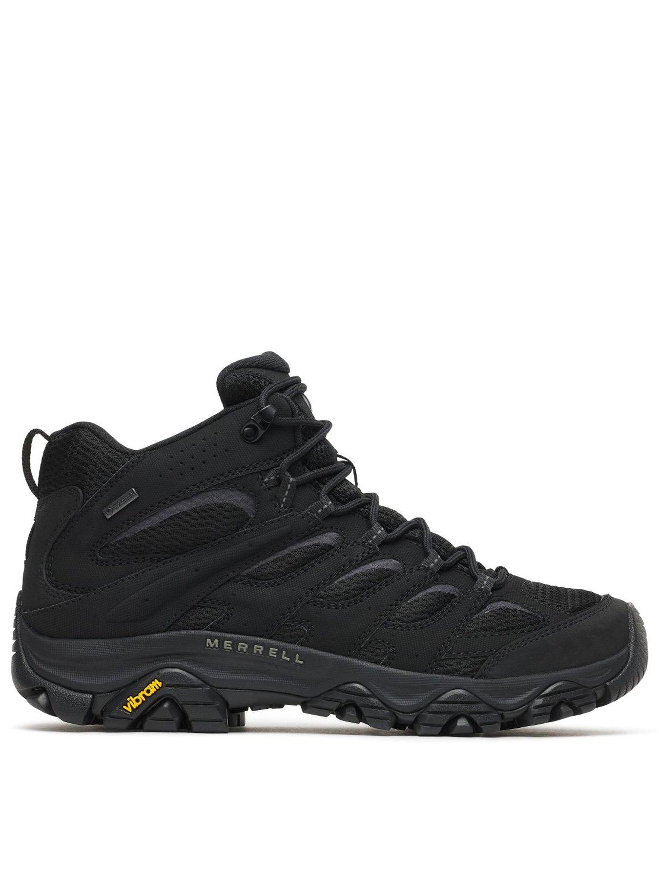 Merrell Mens Moab 3 Synthetic Mid Goretex Hiking Boots - Black