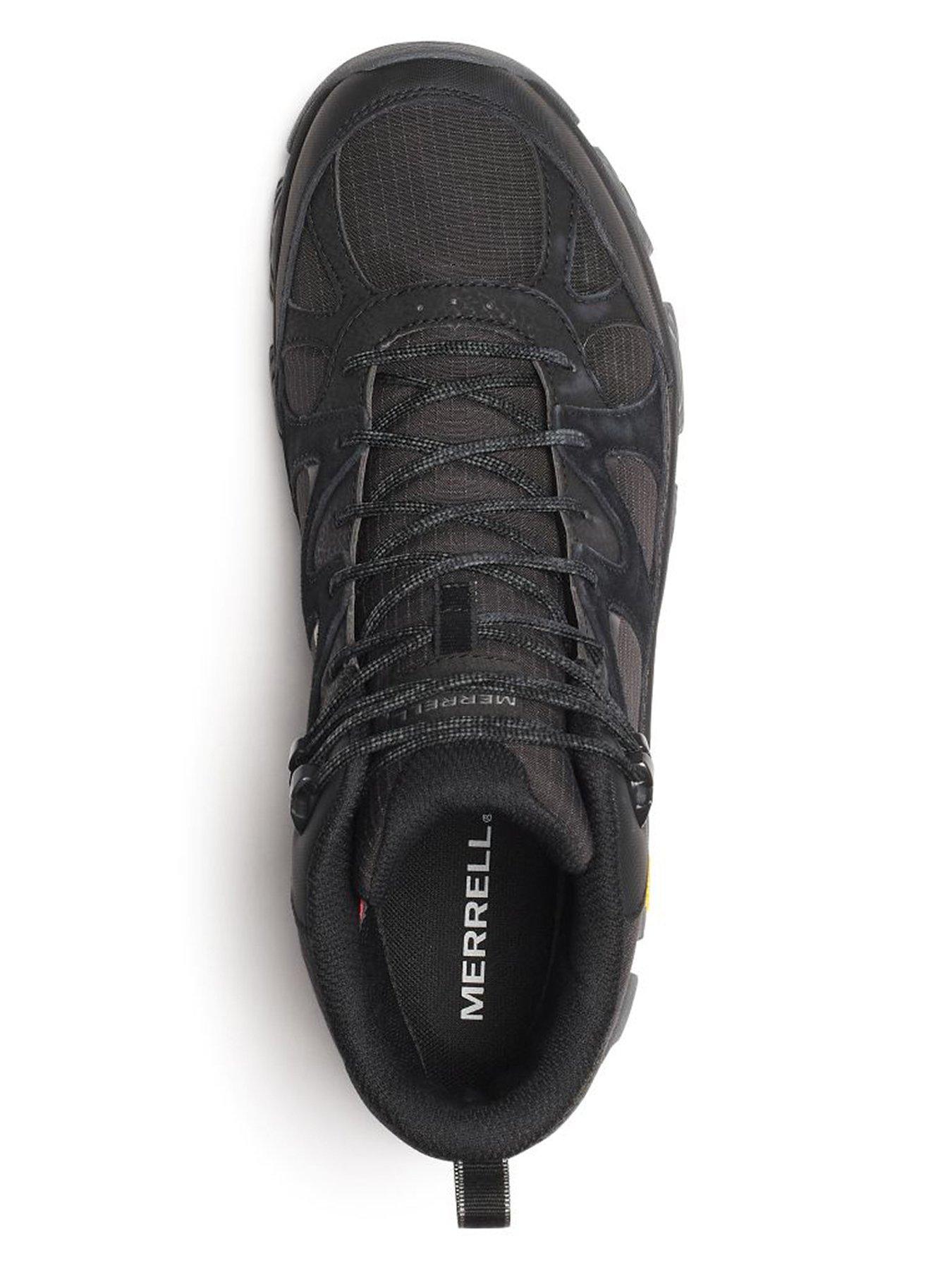 Image 4 of 6 of Merrell Mens Thermo Snow Grip Mid Waterproof Hiking Boots - Black