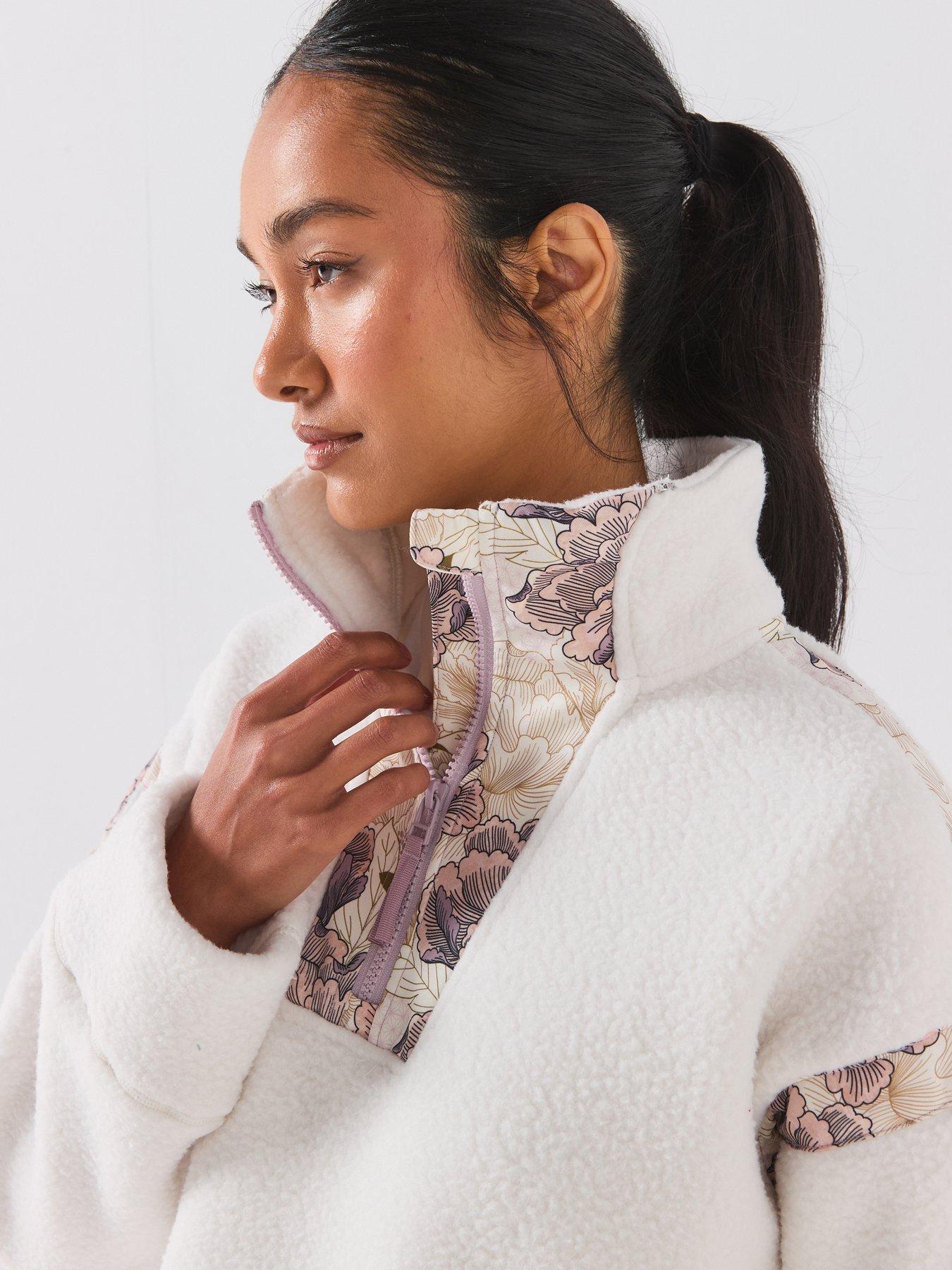 Image 4 of 6 of Helly Hansen Womens Imperial Pile Half Zip Fleece - Cream