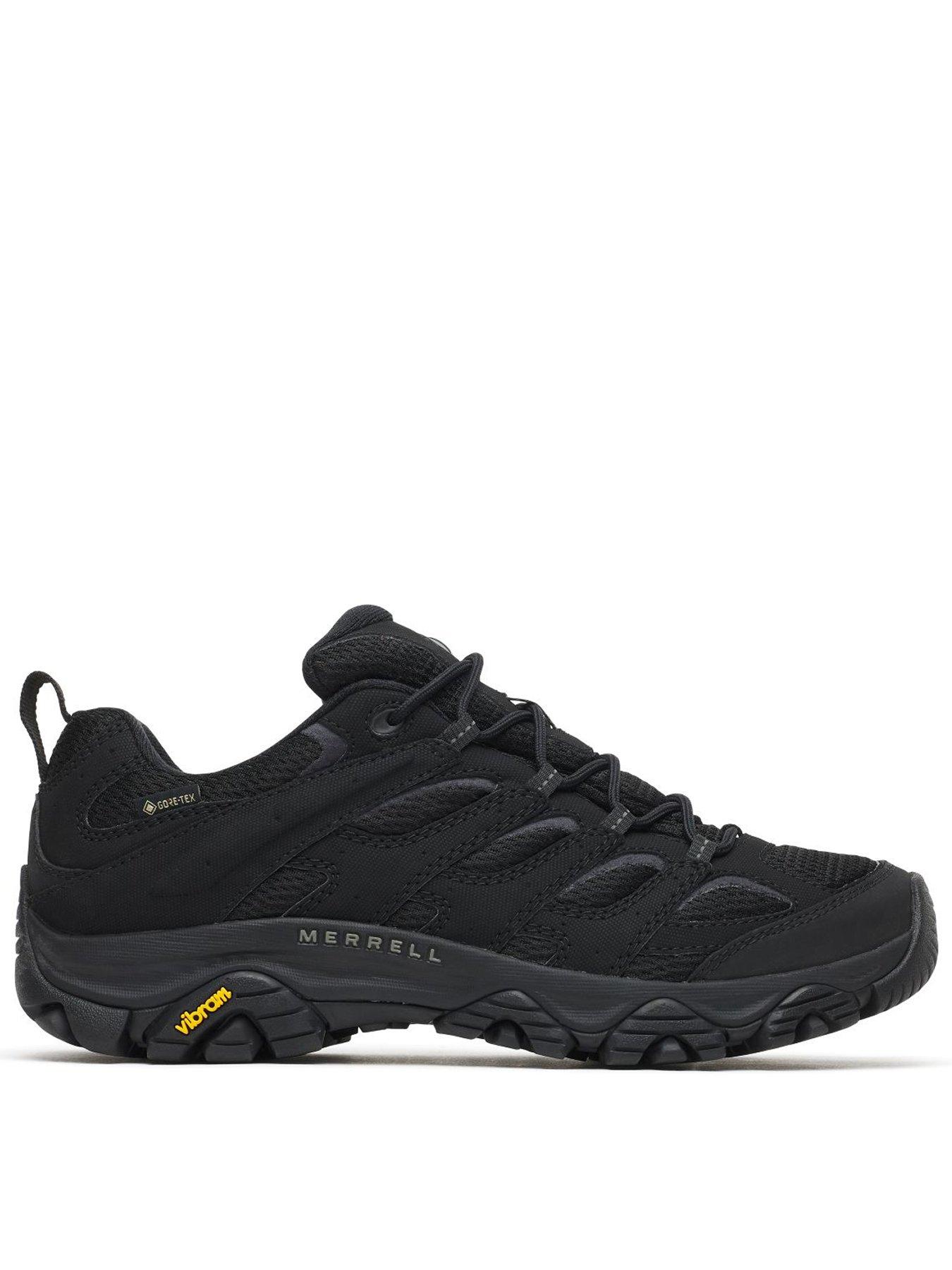 Merrell Mens Moab 3 Synthetic Goretex Hiking Shoes - Black