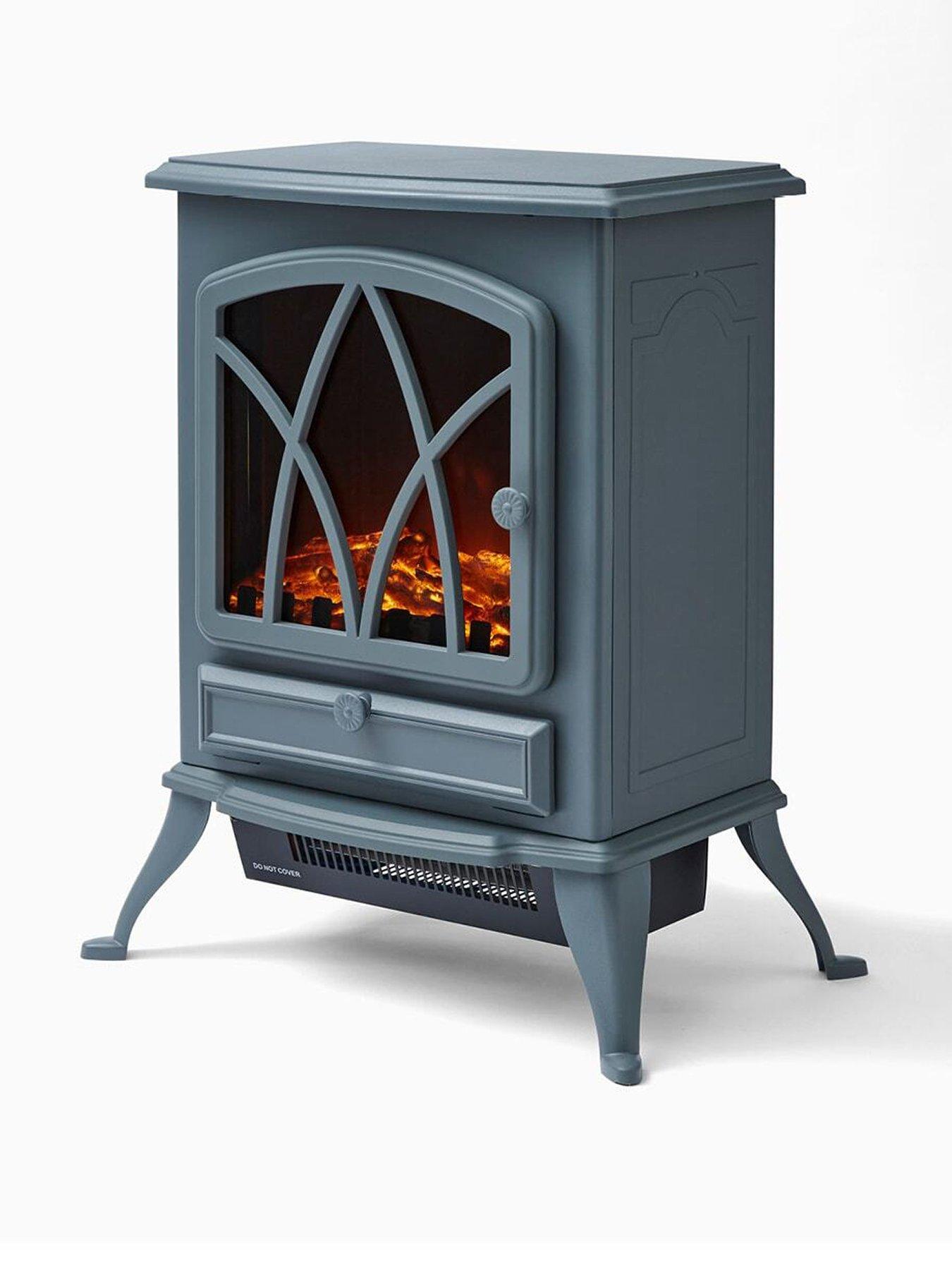  image of warmlite-stirling-portable-electric-fire-stove-heater-thermostat-2000w-grey