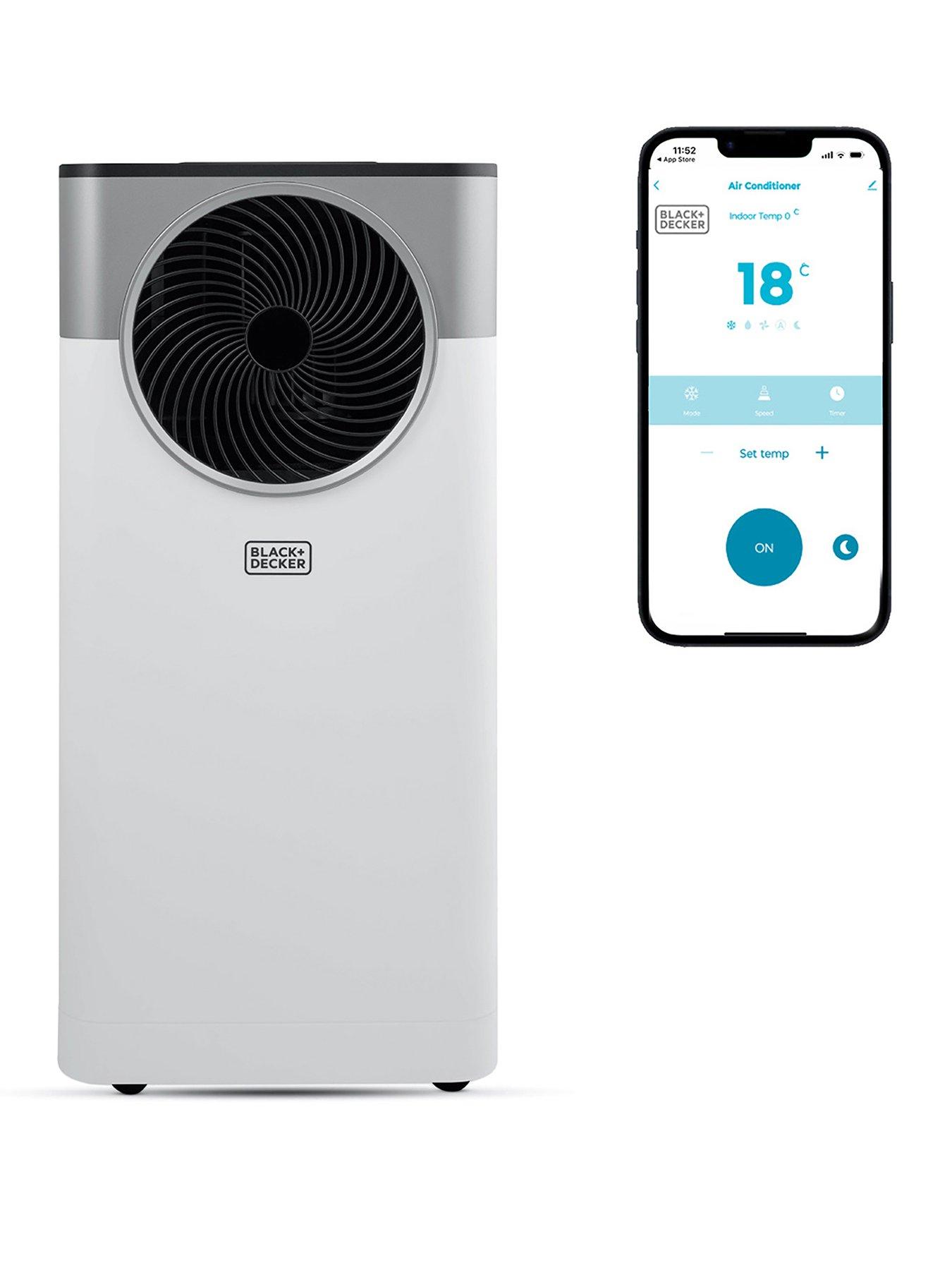 Image 1 of 6 of Black & Decker 12,000 BTU Smart 3-in-1 Air Conditioner, Dehumidifier &amp; Fan, White