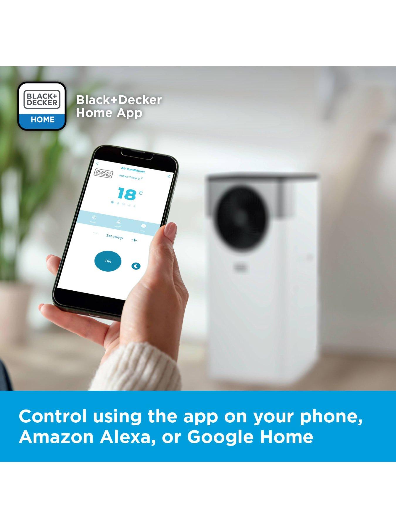 Image 2 of 6 of Black & Decker 12,000 BTU Smart 3-in-1 Air Conditioner, Dehumidifier &amp; Fan, White