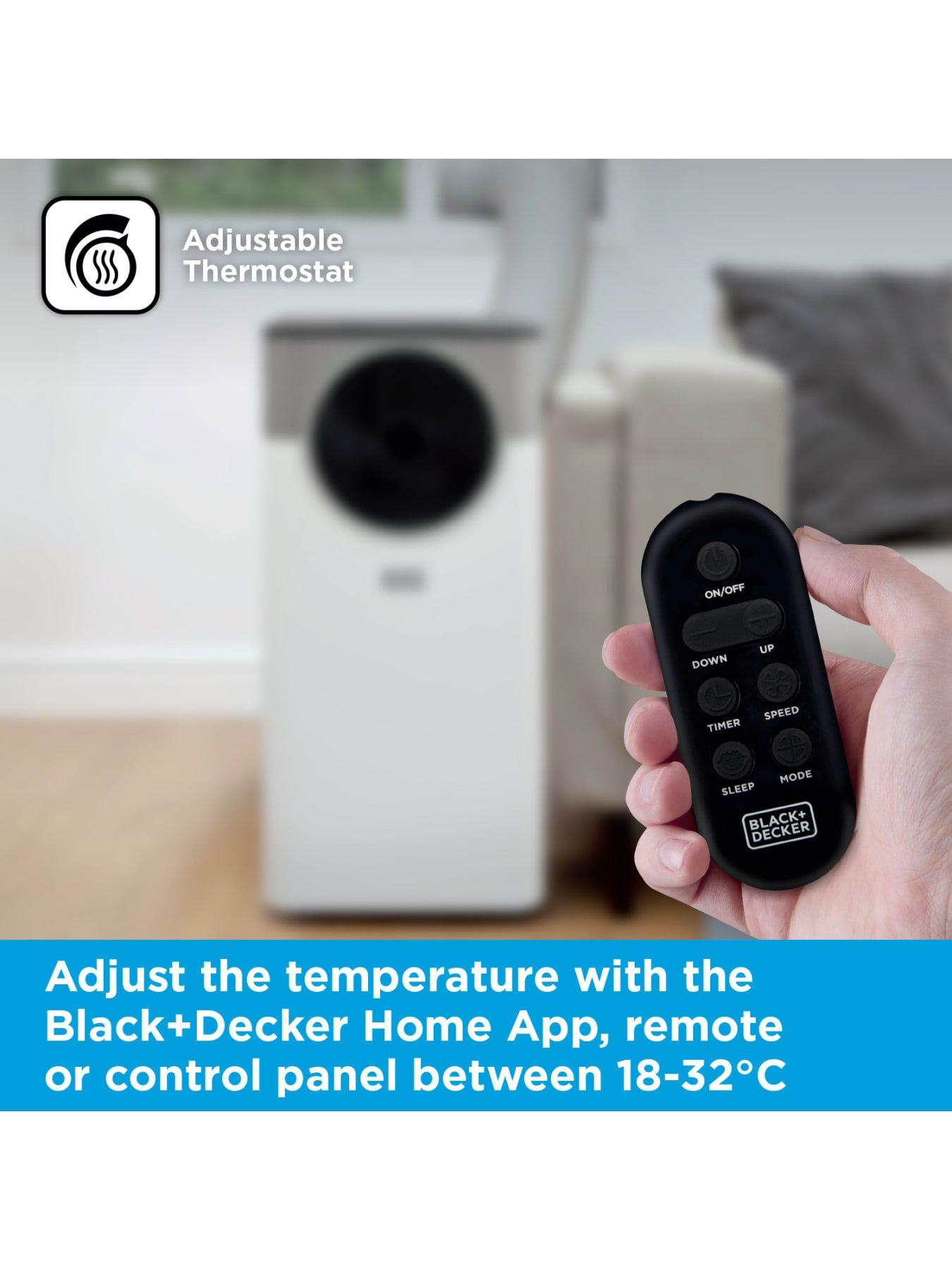 Image 5 of 6 of Black & Decker 12,000 BTU Smart 3-in-1 Air Conditioner, Dehumidifier &amp; Fan, White