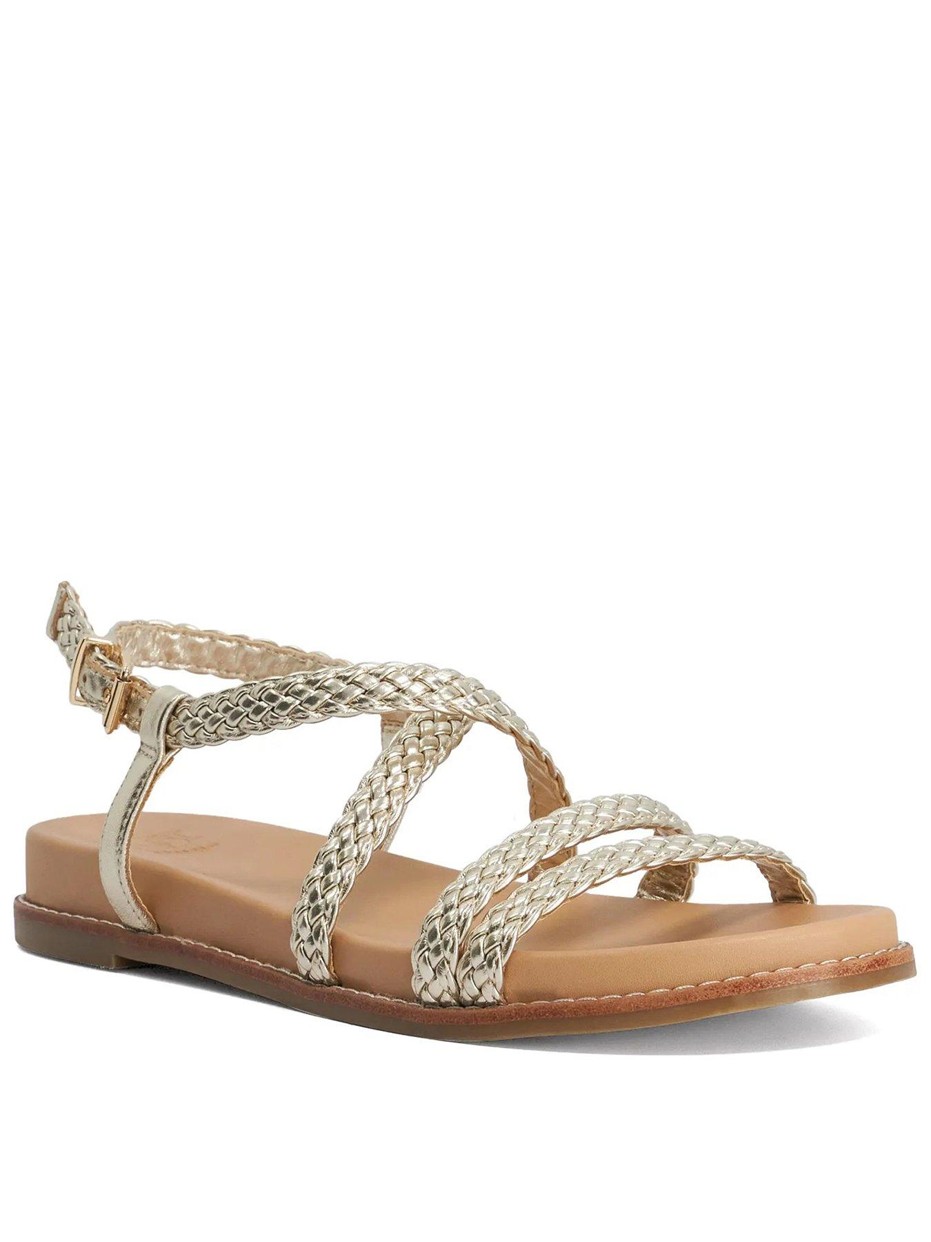 Dune London Laite Casual Sandals - Gold