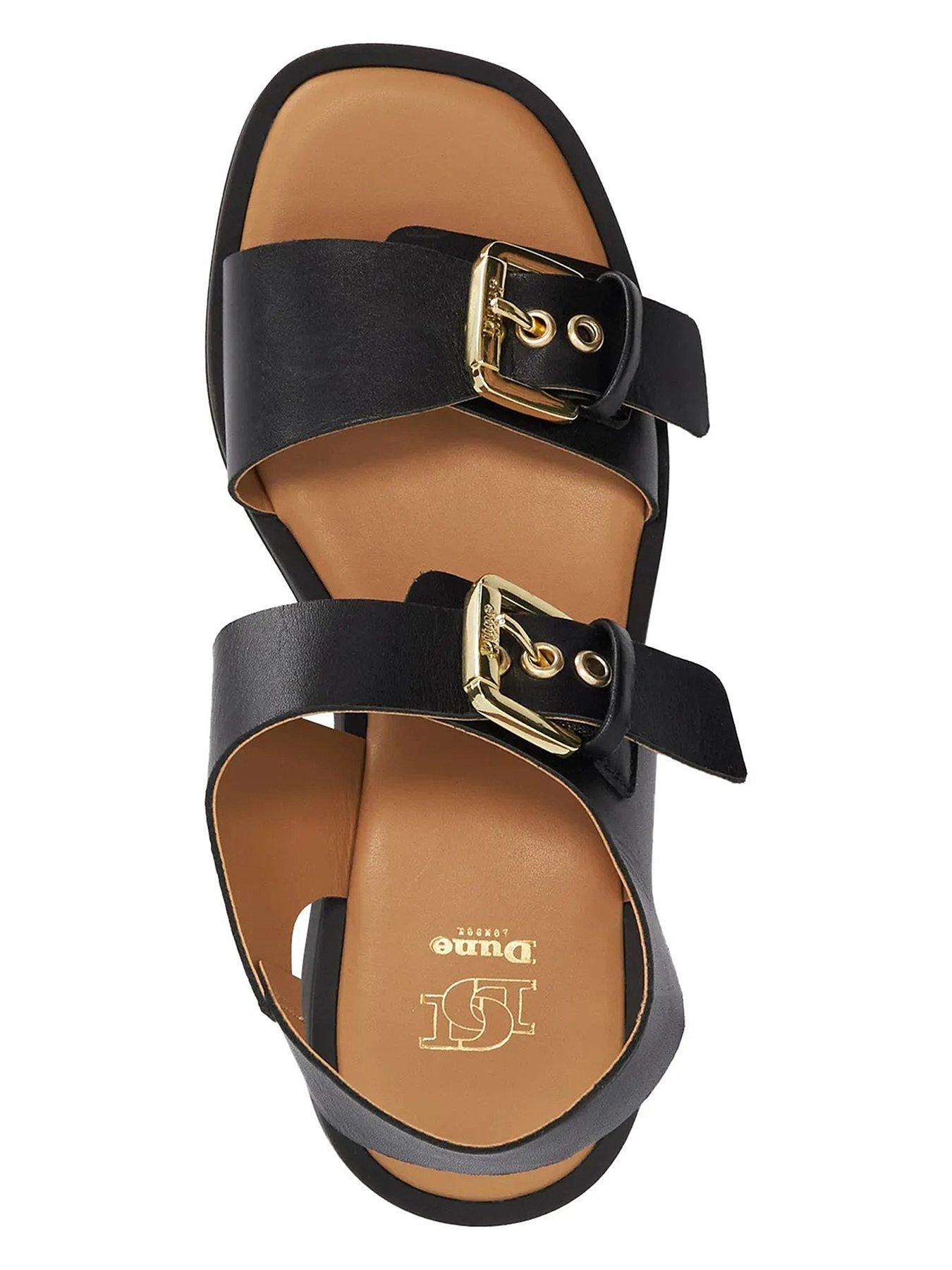 Image 4 of 4 of Dune London Karola Casual Wedge Sandals - Black