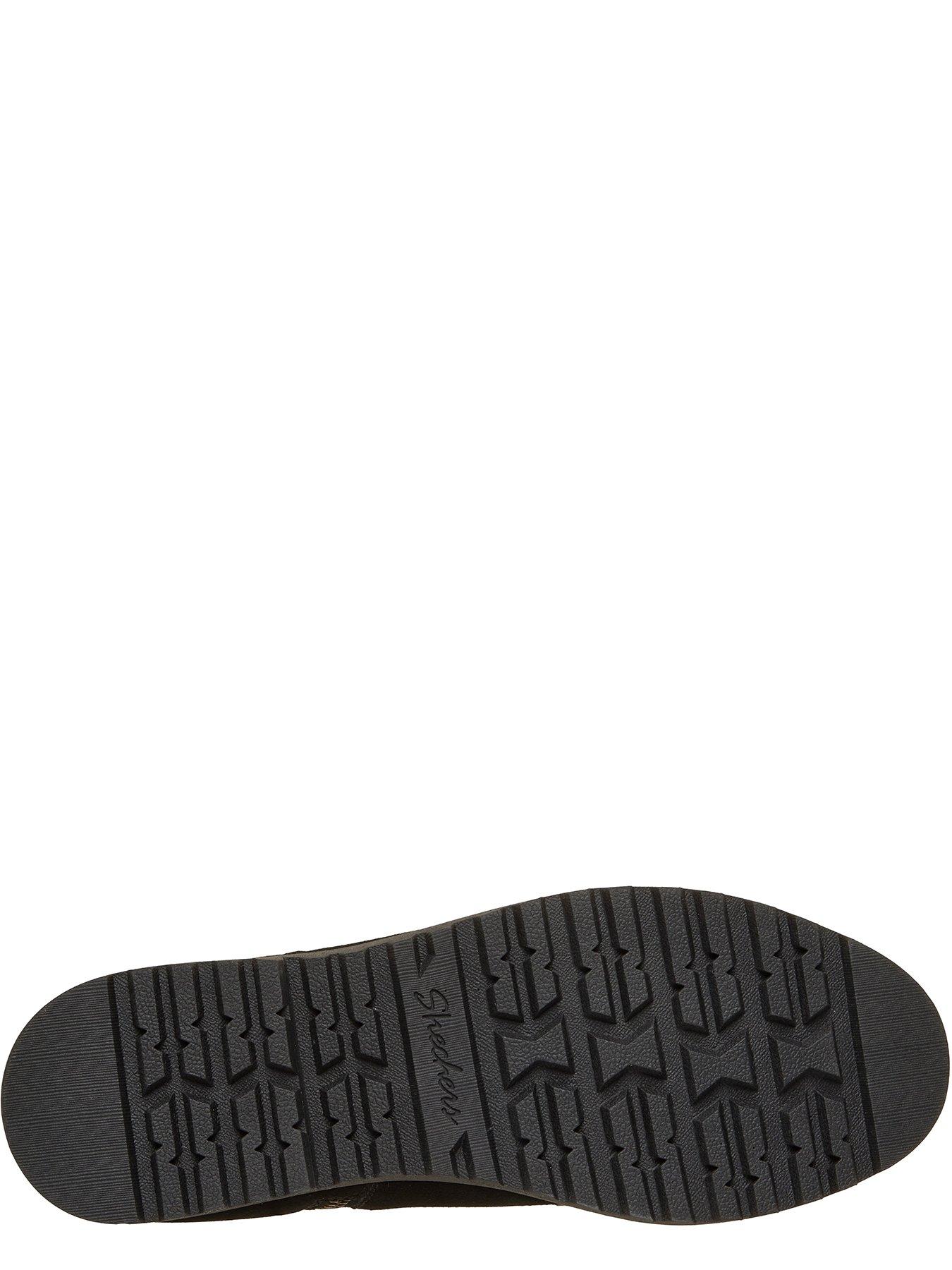 Image 4 of 6 of Skechers Arch Fit Marlie Flirty Vibes Wrap Around Buckle Side Zip Low Fashion Bootie W/arch Fit - Black Suede