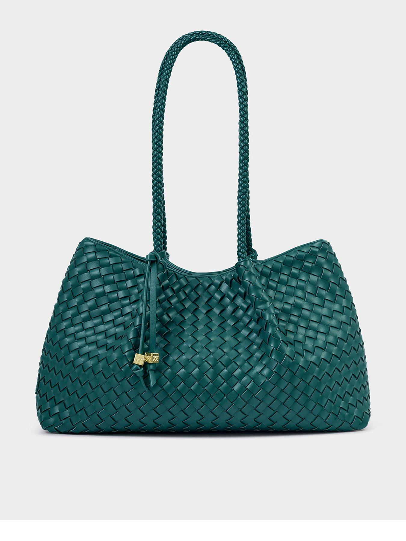 Katie Loxton Nova Small Shoulder Tote- Palm Green
