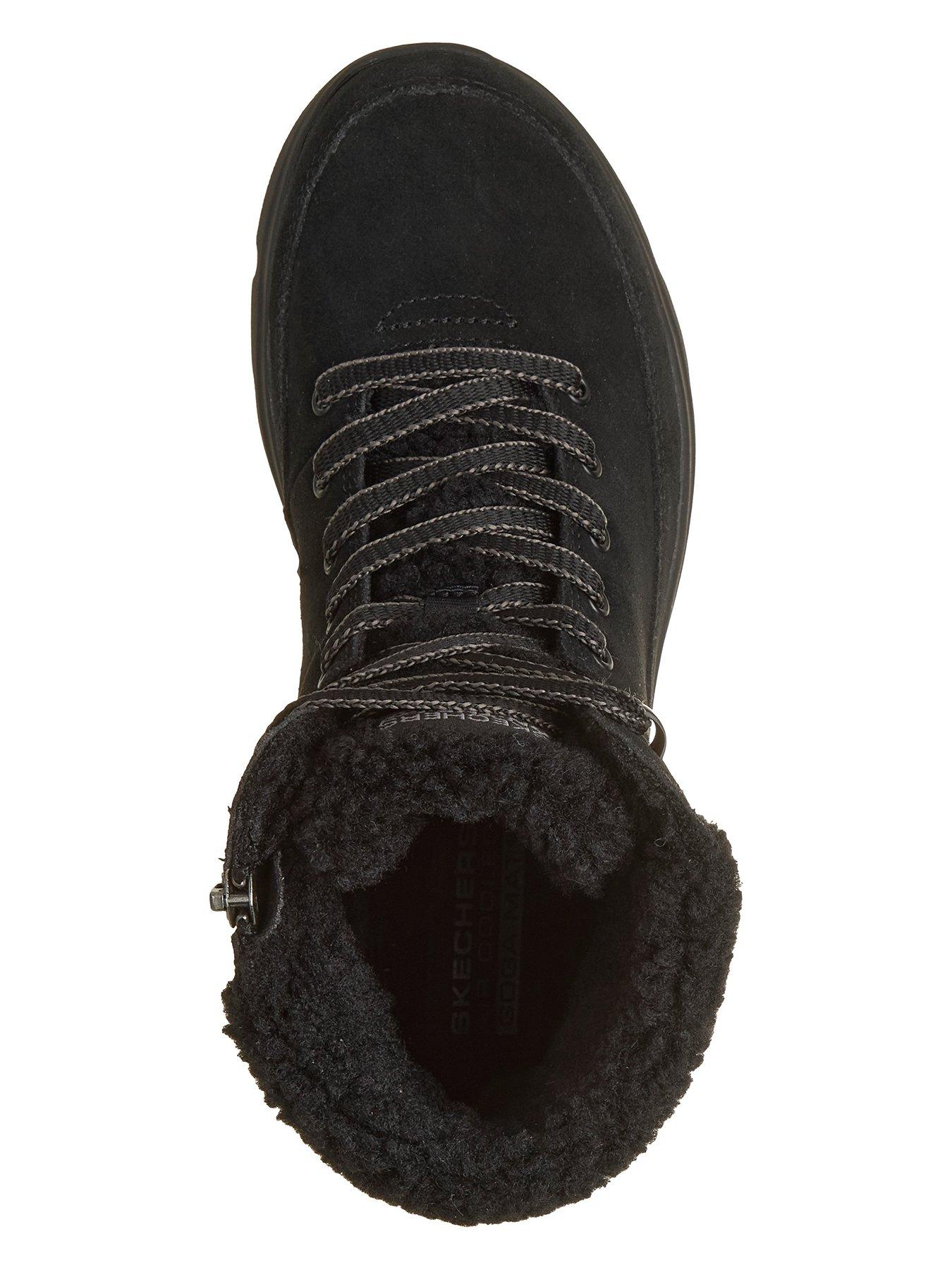 Image 3 of 6 of Skechers Glacial Ultra Tahoe Waterproof Suede Lace-Up Boots - Black