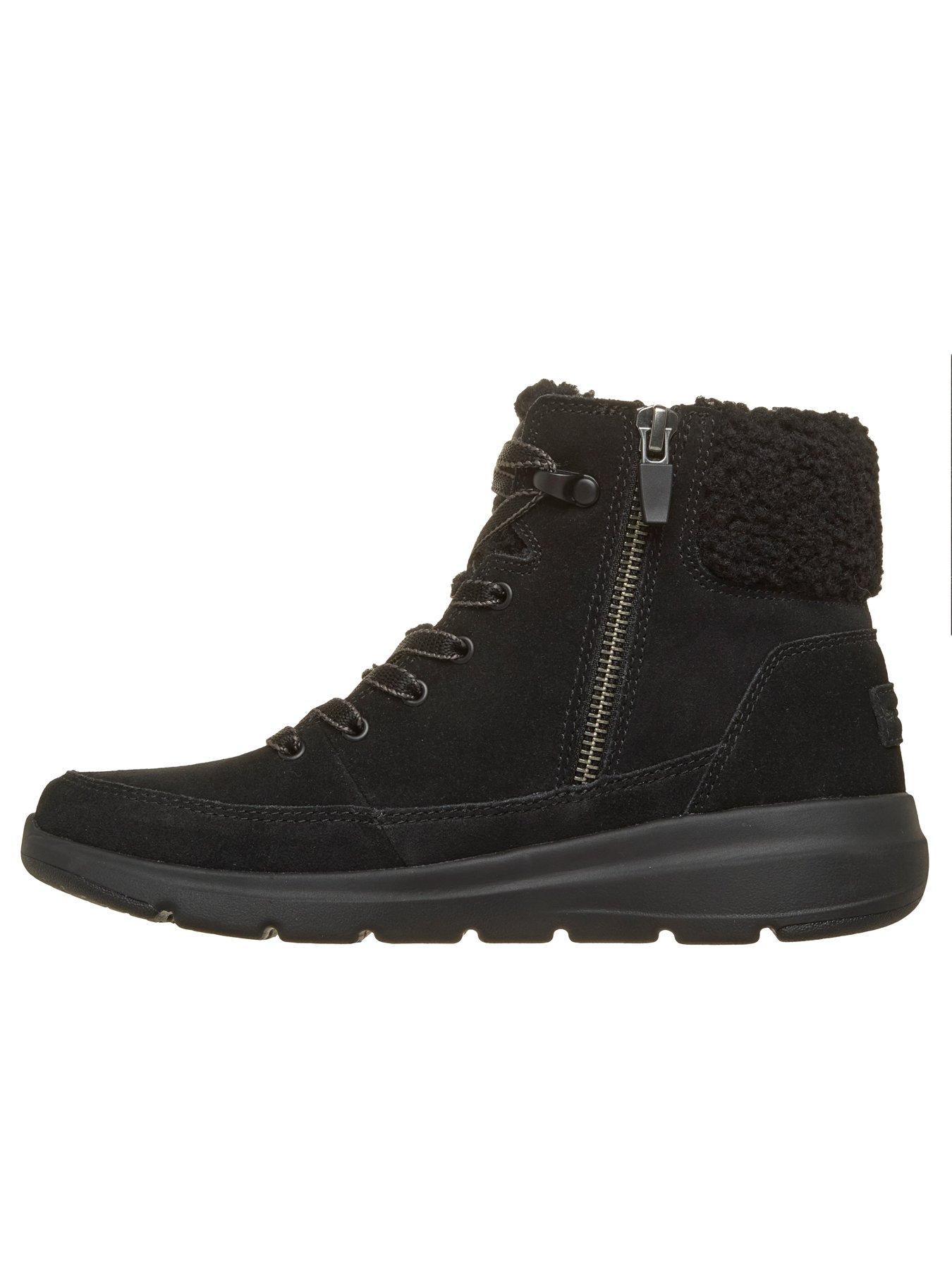 Image 6 of 6 of Skechers Glacial Ultra Tahoe Waterproof Suede Lace-Up Boots - Black