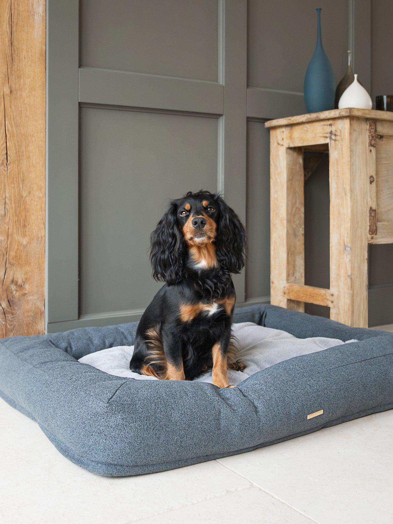 Image 1 of 6 of Lords and Labradors Comfort Cube Dog Bed in Anthracite by Lords &amp; Labradors