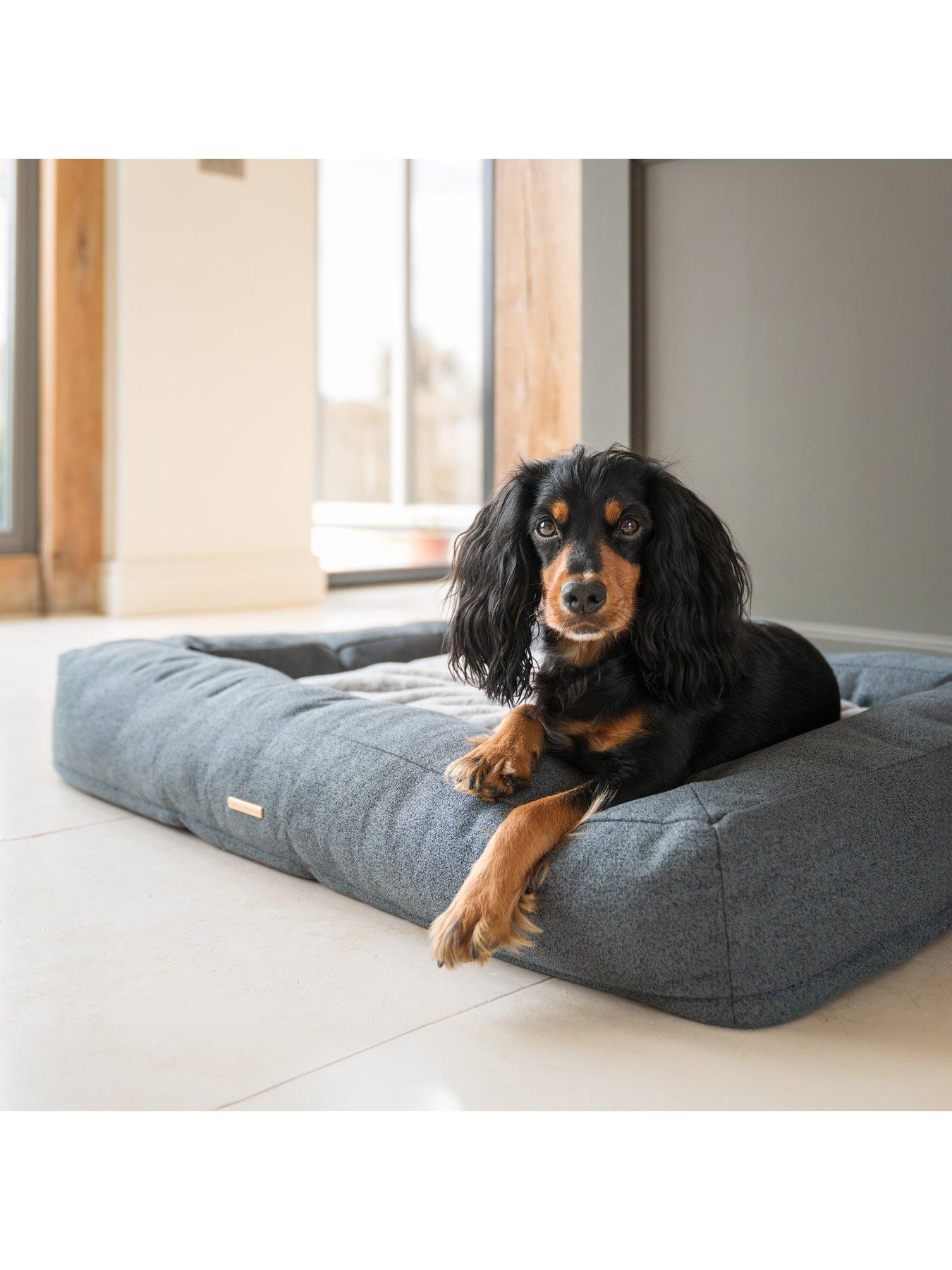 Image 3 of 6 of Lords and Labradors Comfort Cube Dog Bed in Anthracite by Lords &amp; Labradors
